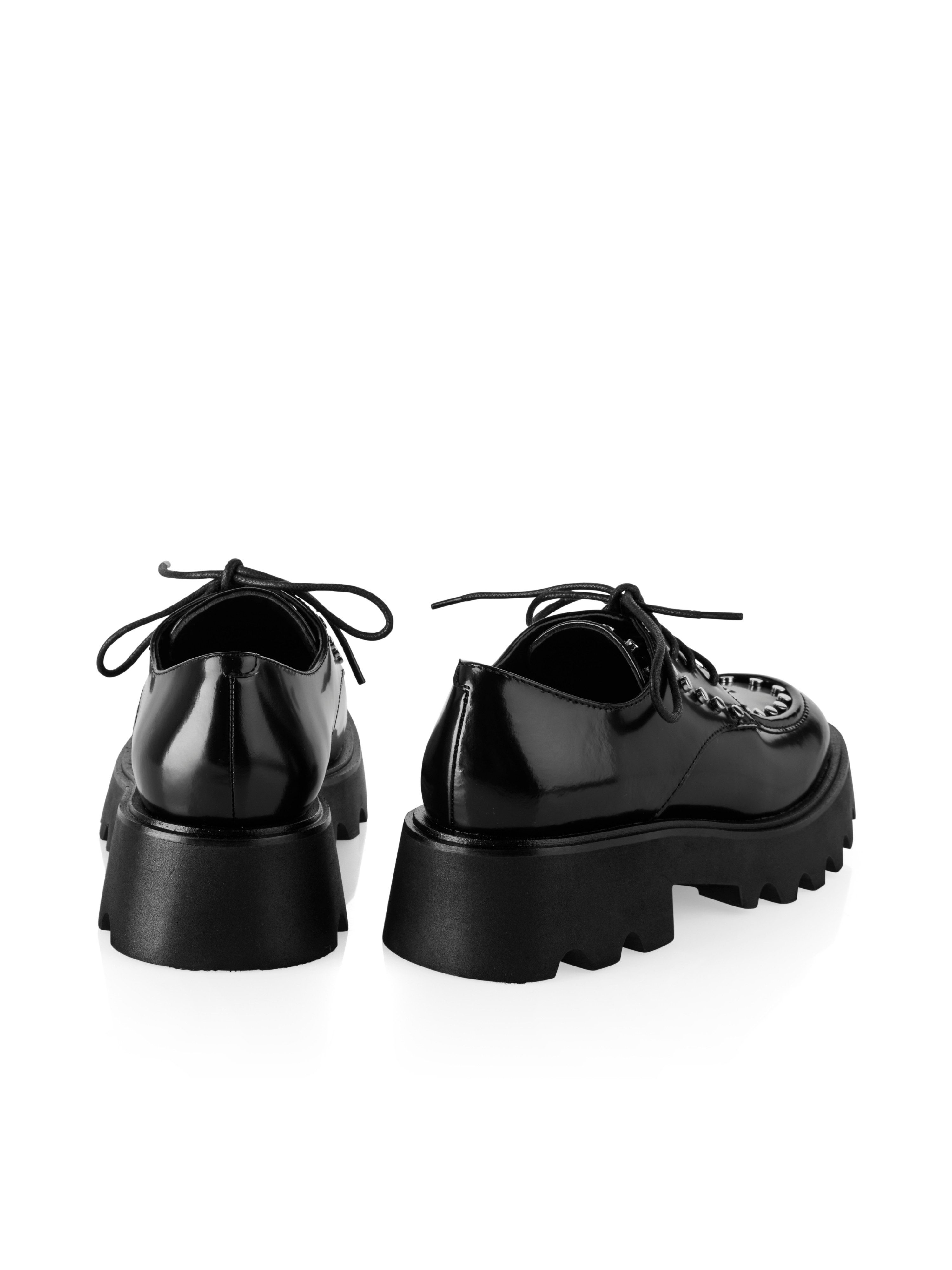 Marc Cain Veterschoenen Sports Check It Up! Chunky sneaker, mocassin, veterschoen met plateauzool