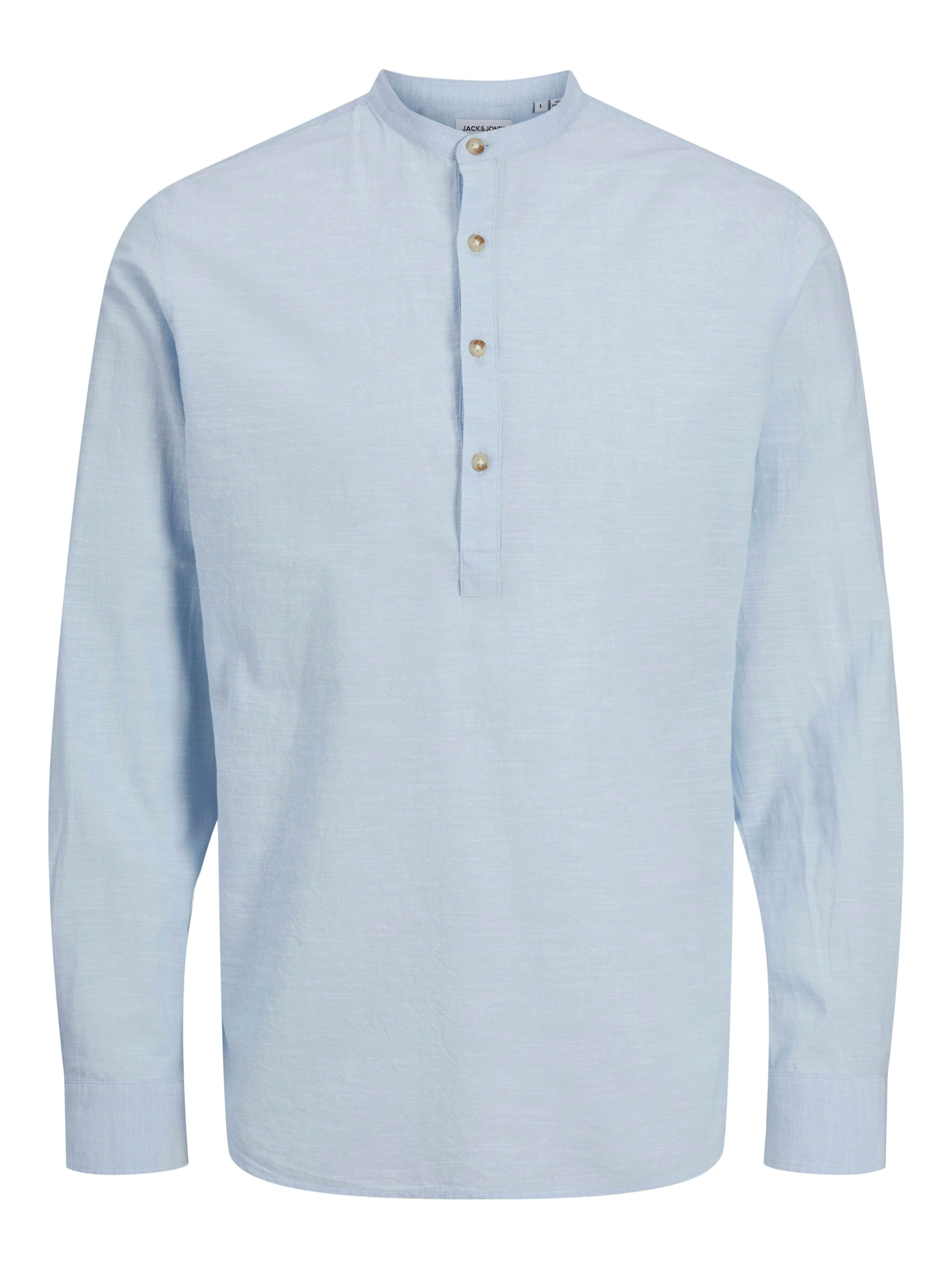 Jack & Jones Overhemd met lange mouwen JJESUMMER HALF PLACKET SHIRT LS SN