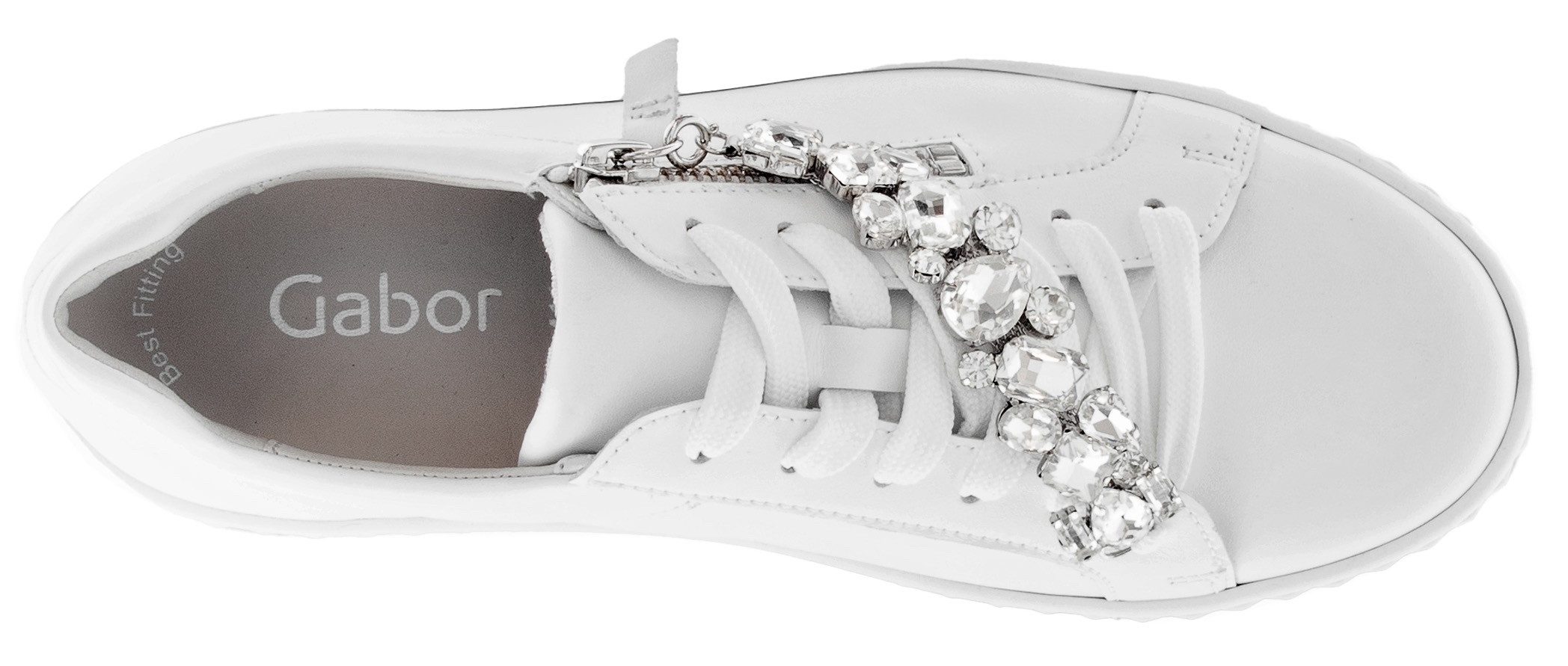 Gabor Plateausneakers , vrijetijdsschoen, lage schoen, veterschoen met best fitting-uitrusting