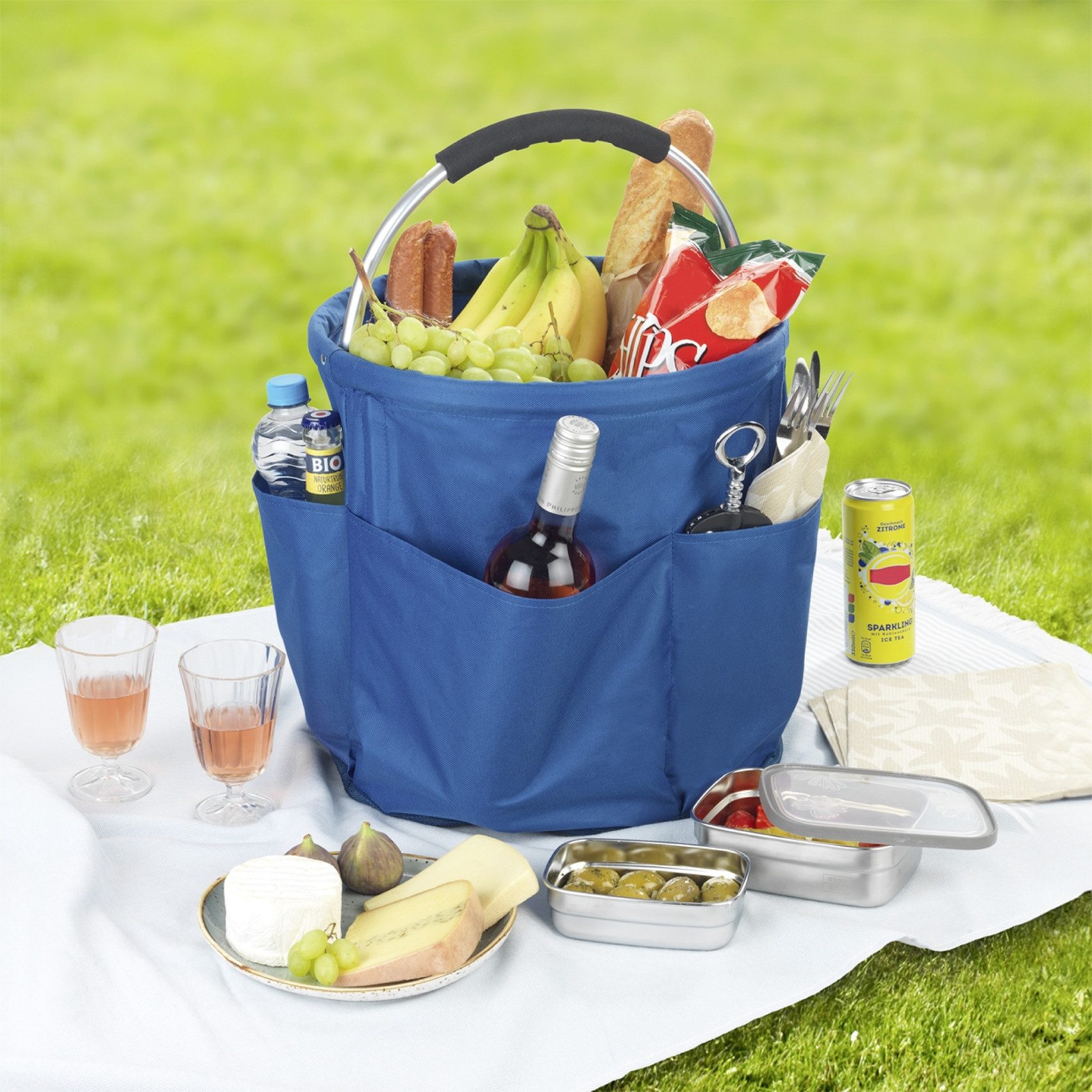 Maximex Organizer Universele reinigingscaddy model HERKULES vouwbare draagtas voor thuis en onderweg, 34 liter