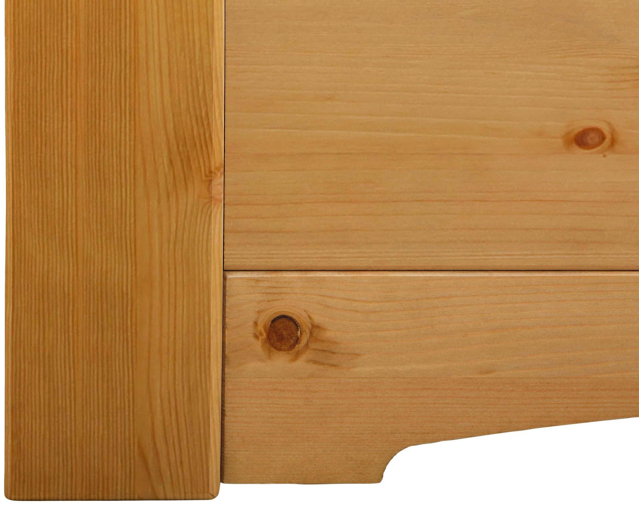 Home affaire Massief houten ledikant Konrad, hoge belasting! FSC® gecertificeerd massief hout van massief dennenhout, fsc®-gecertificeerd, inclusief lattenbodem