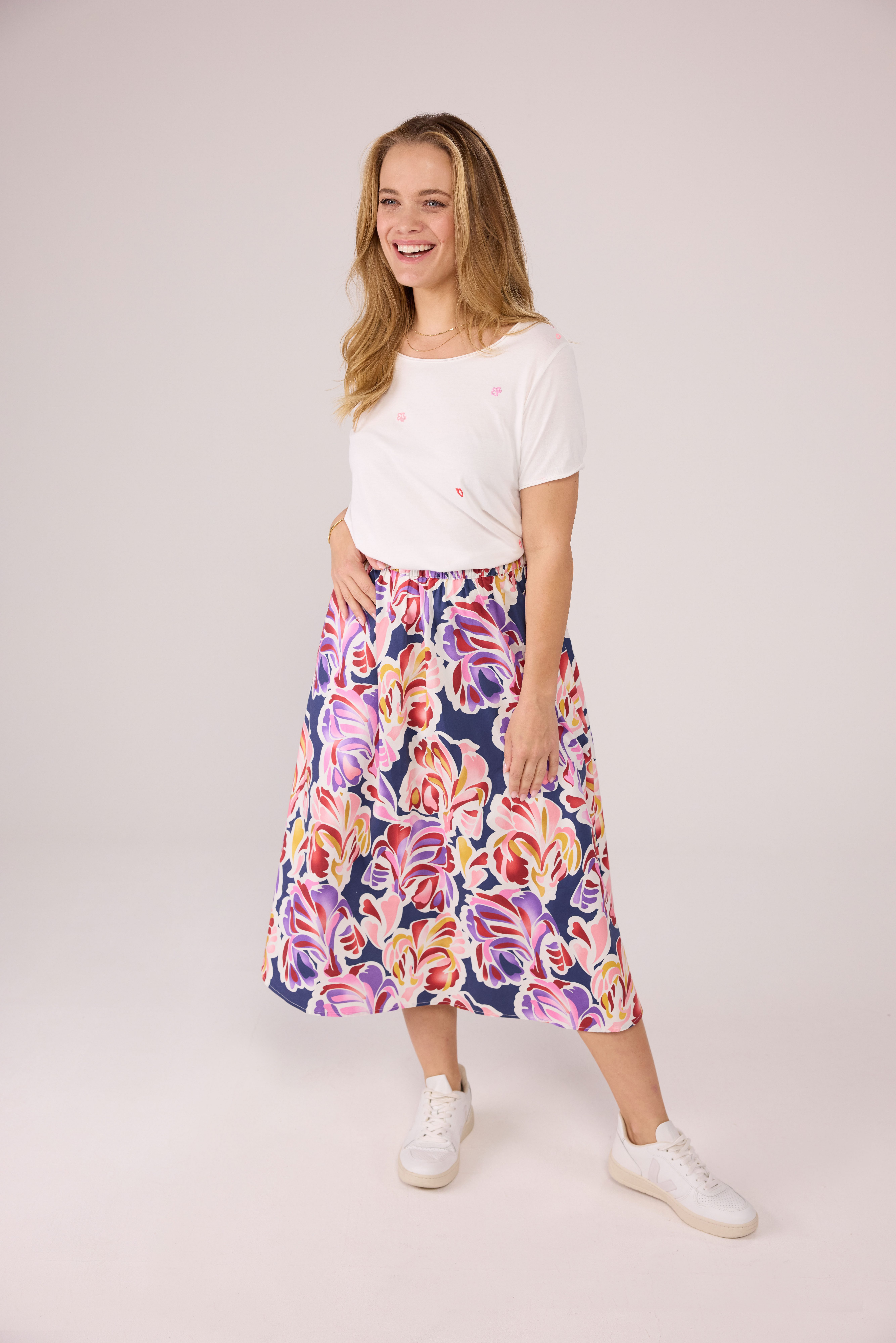Lieblingsstück Midirok RayaL met print all-over