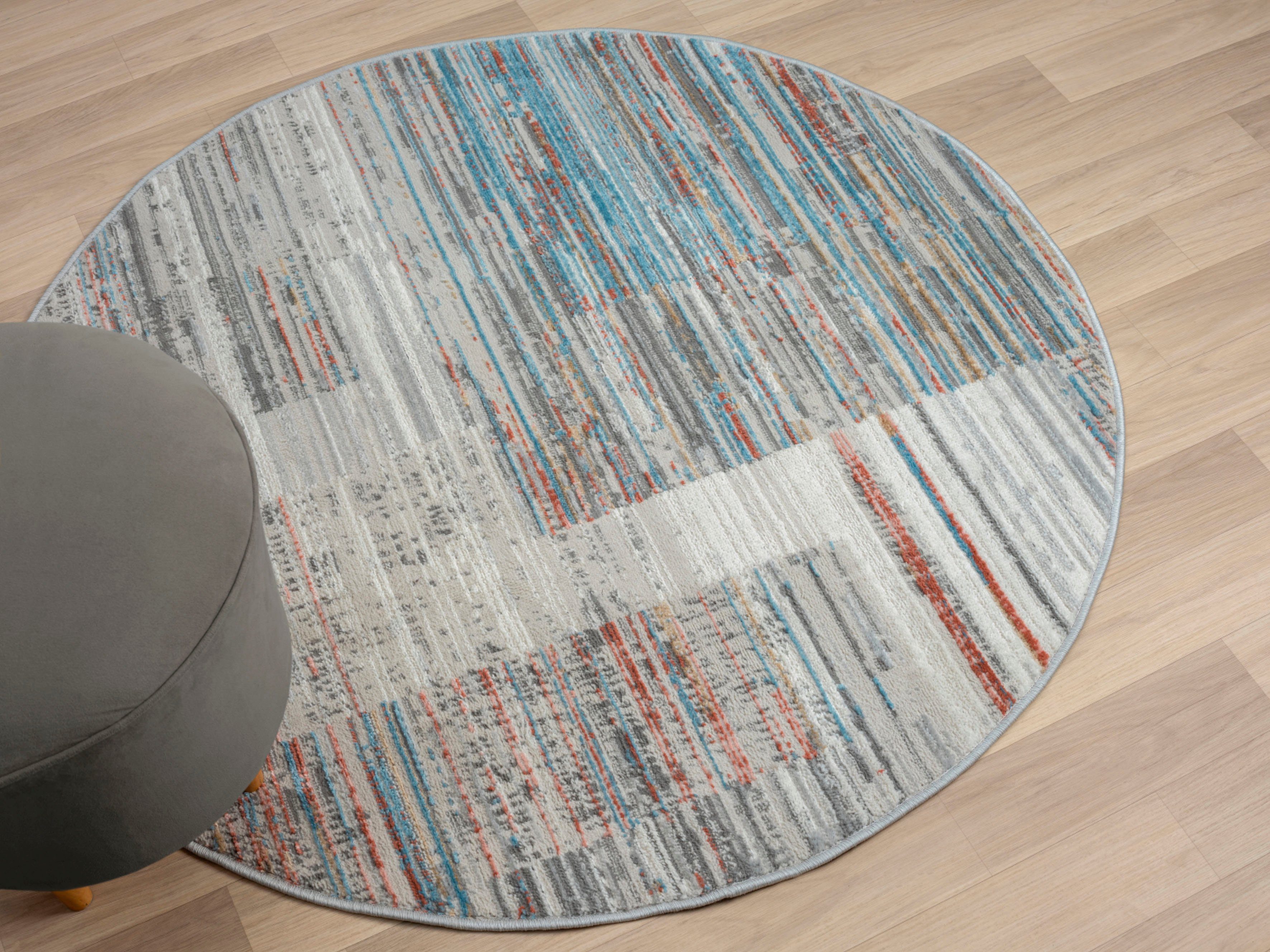 Myflair Möbel & Accessoires Vloerkleed My Colors Kortpolig, retro-ontwerp, bijzonder zacht door microvezel