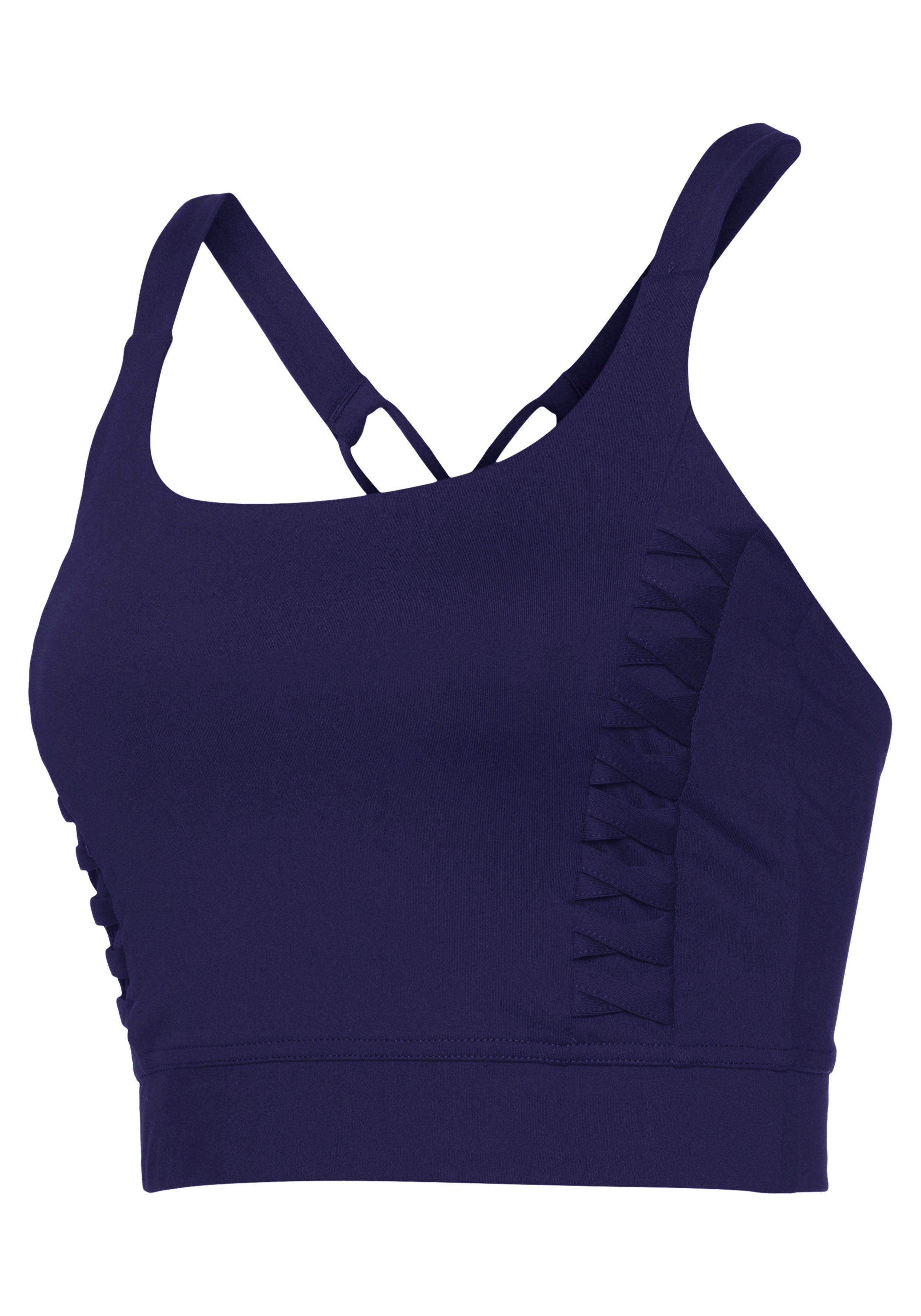 active by Lascana Crop-top Met gekruiste bandjes Sporttop met gekruiste bandjes en ronde hals