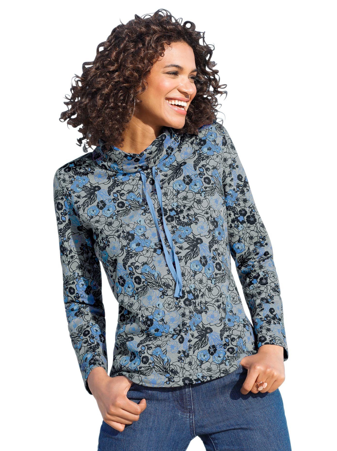 Classic Basics Sweatshirt dames sweaters maat 40 blauw