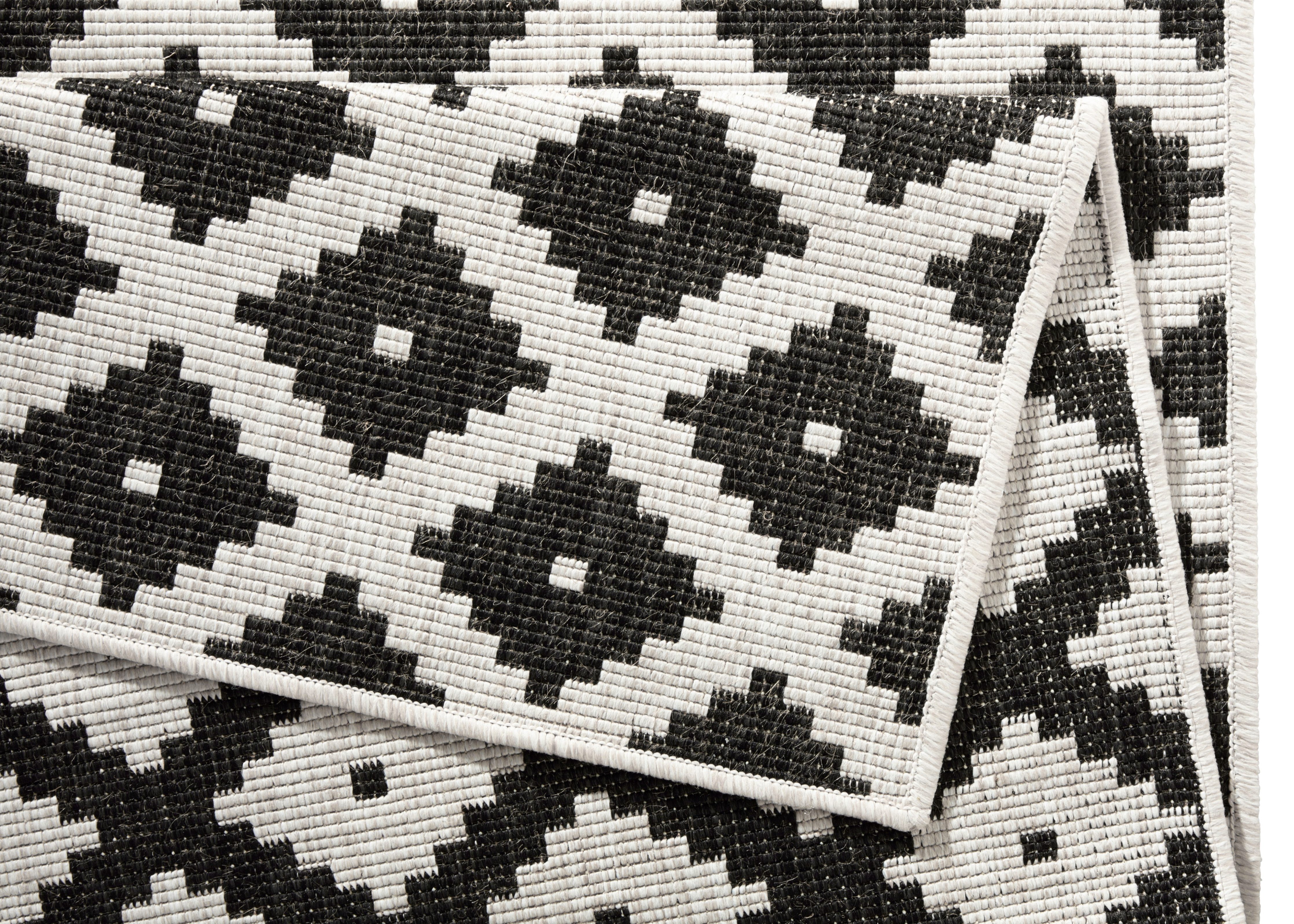 NORTHRUGS Vloerkleed Nizza omkeerbaar tapijt Binnen- en buitengebruik, weerbestendig, balkon, loper, woonkamer, waterbestendig