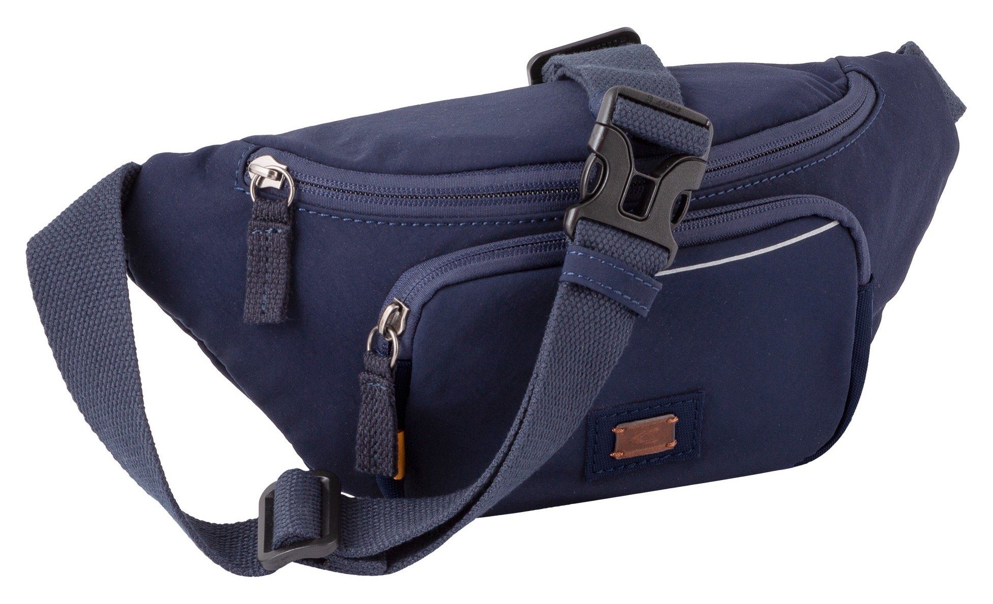 camel active Buiktasje City passende stedelijke metgezel met kleine reflecterende details heren heuptassen blauw
