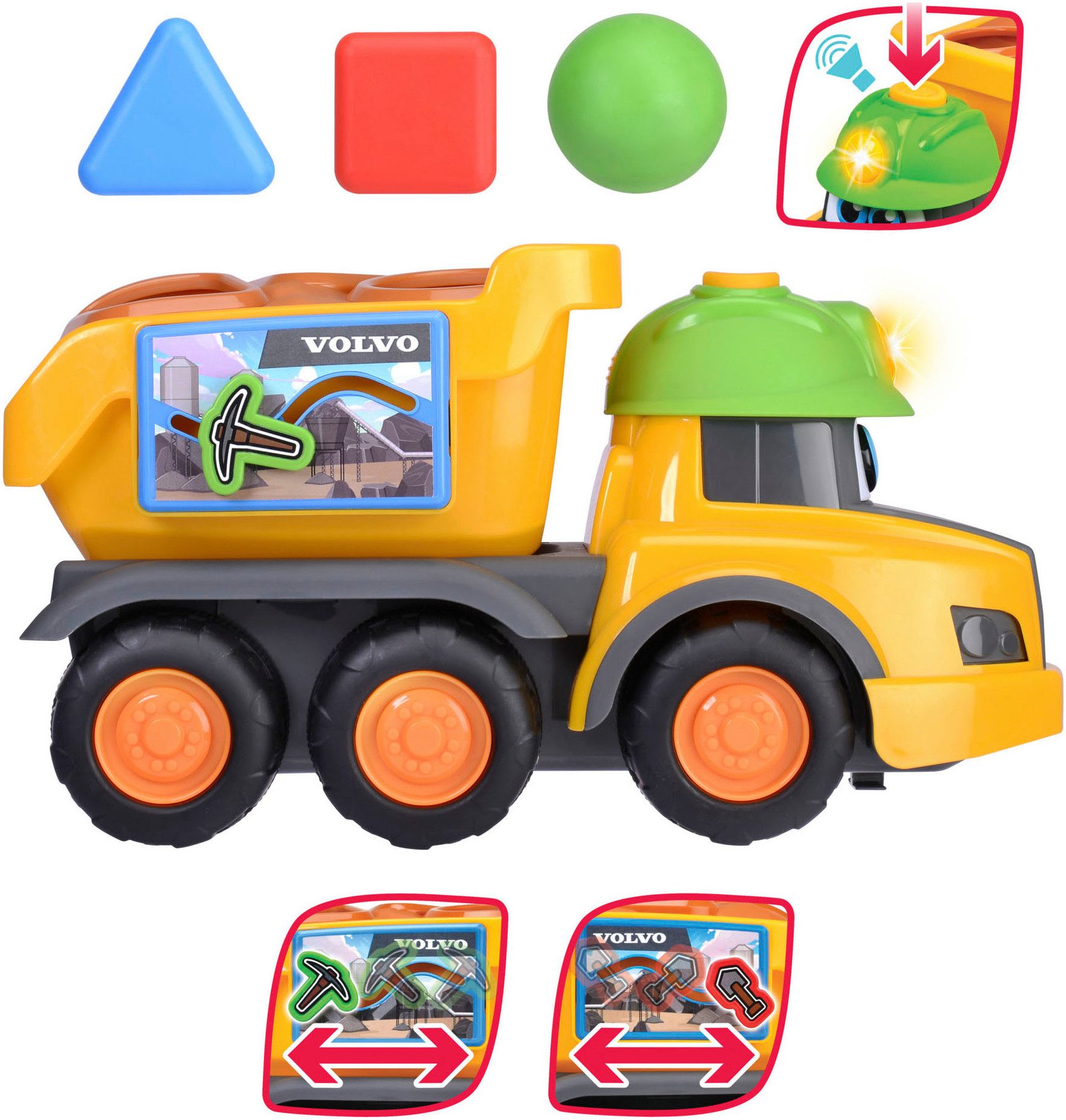 Dickie Toys Vormenspel ABC Harry Hauler sorteervoertuig
