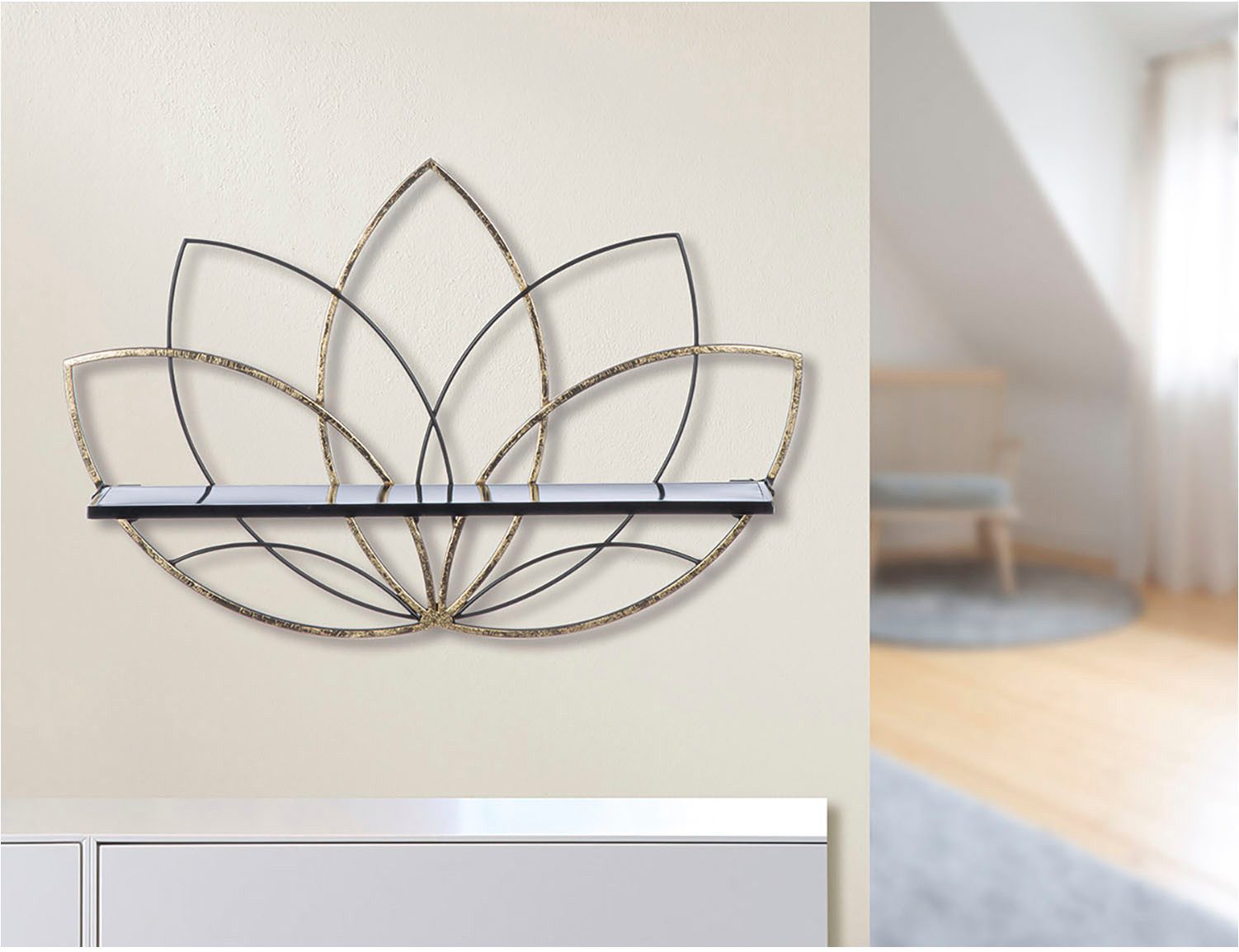 Casablanca by Gilde Wandplank Regal Lotus (1 stuk)