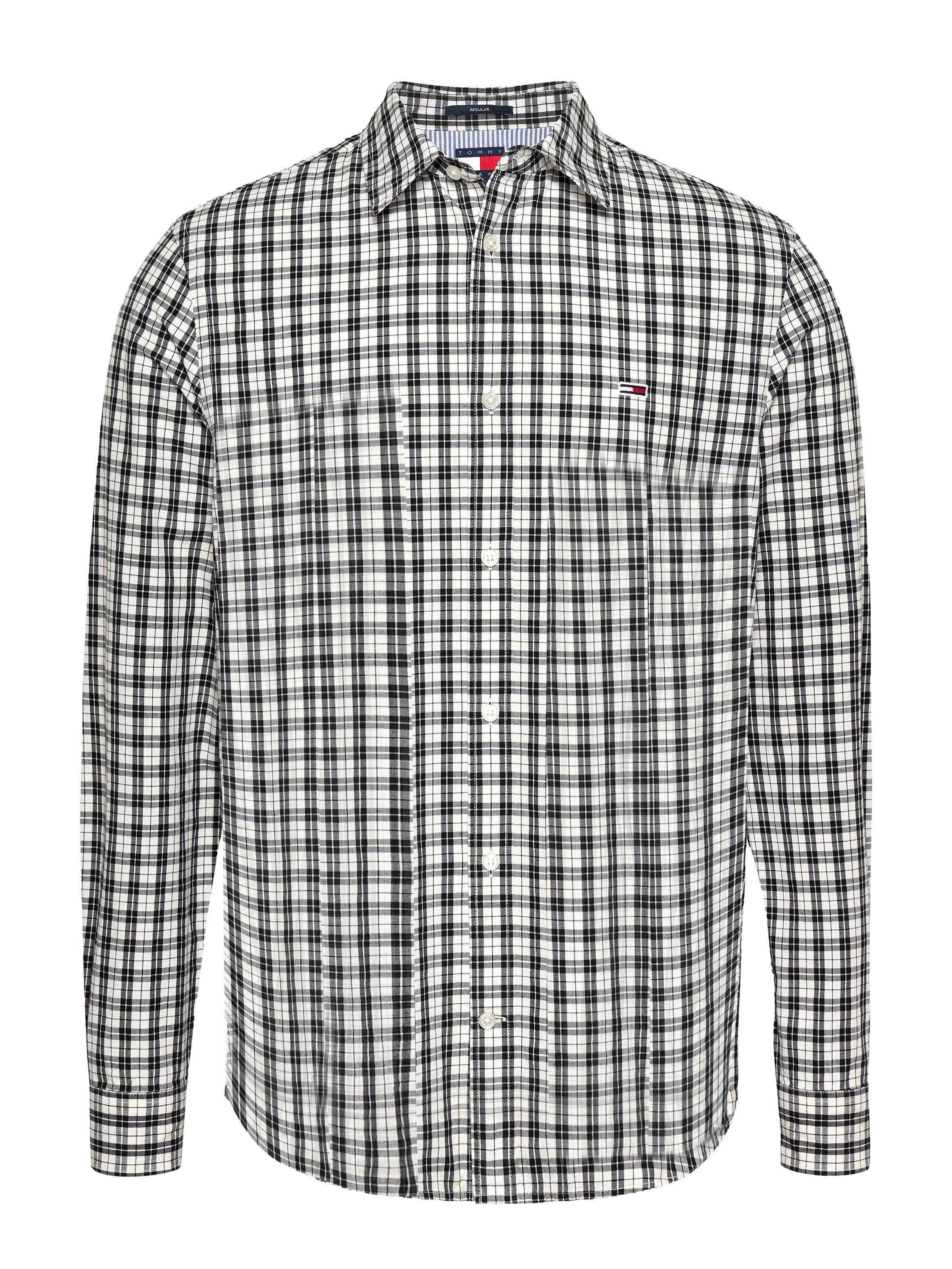 TOMMY JEANS Overhemd met lange mouwen TJM REG POPLIN CHECK LS SHIRT