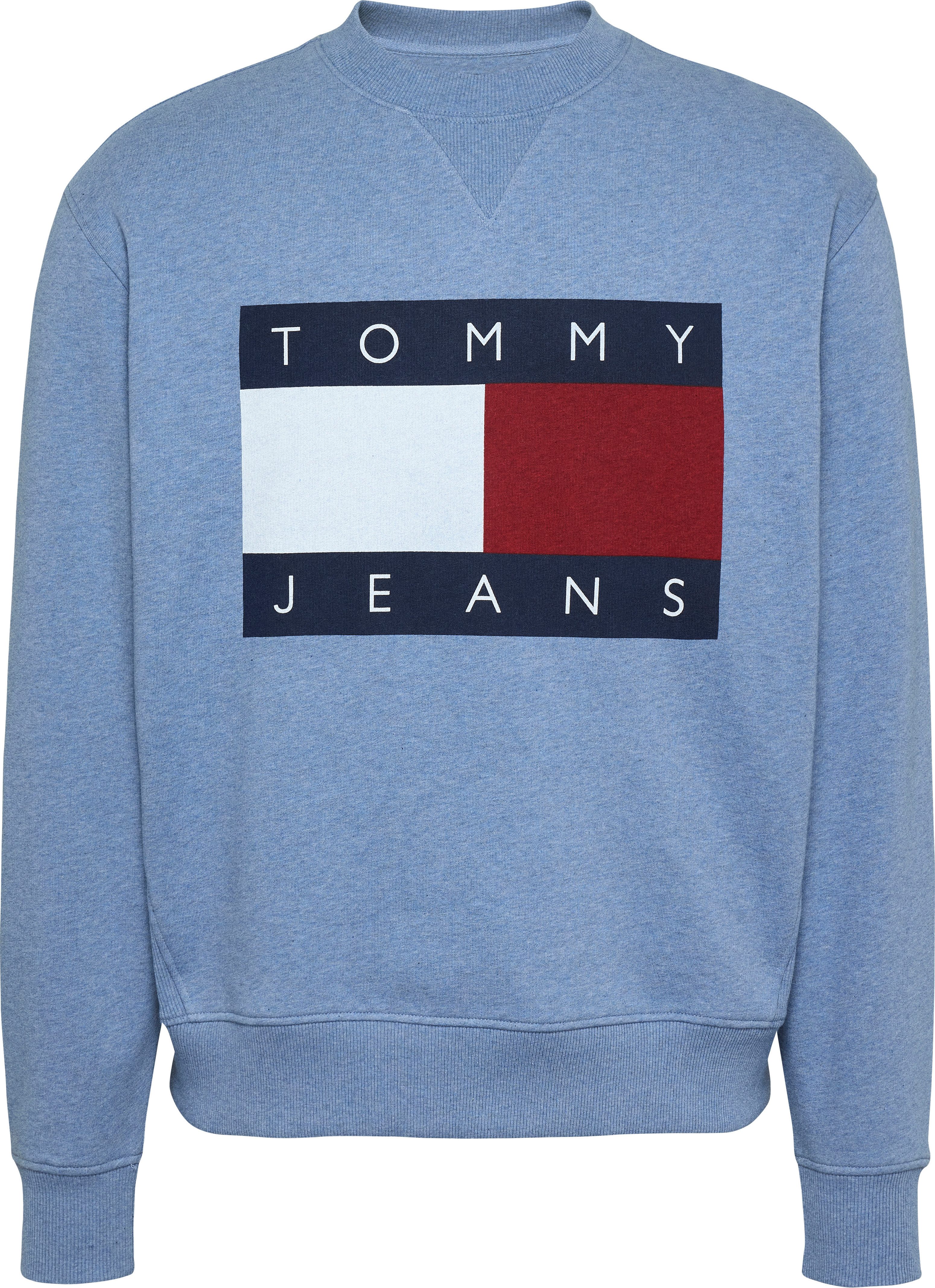 TOMMY JEANS Sweatshirt TJM MELANGE FLAG CREW