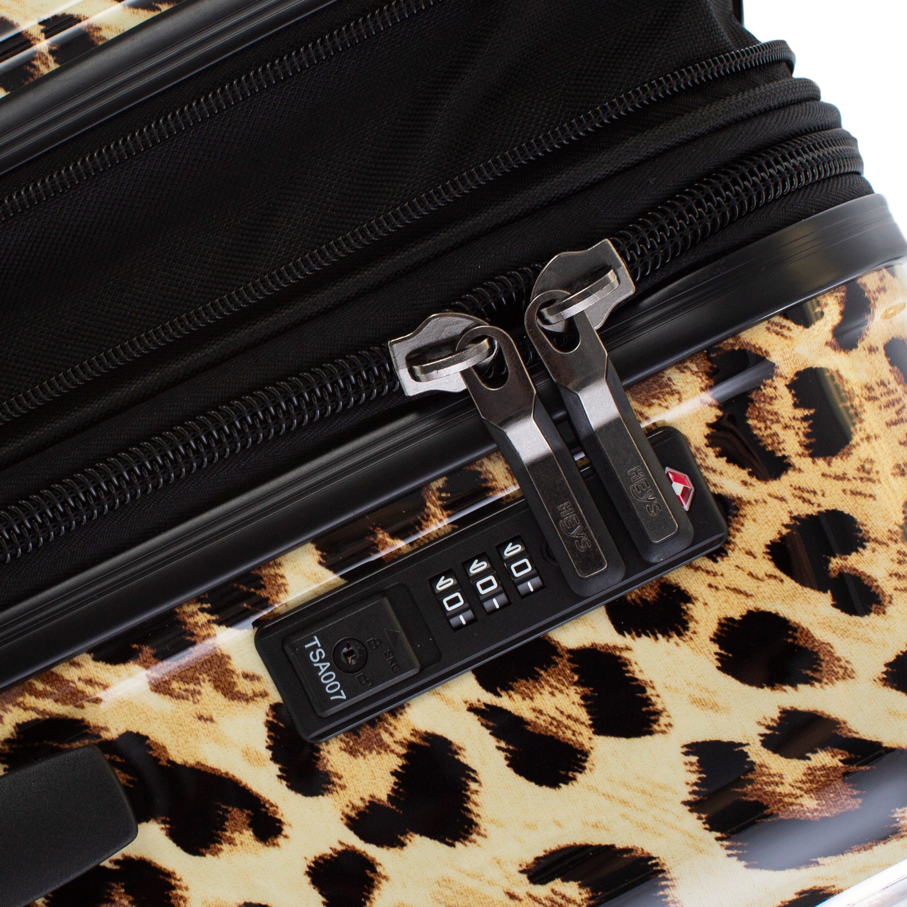Heys Hardshell-trolley Leopard, 66 cm Heys x Joachim Llambi harde koffer volumevergroting