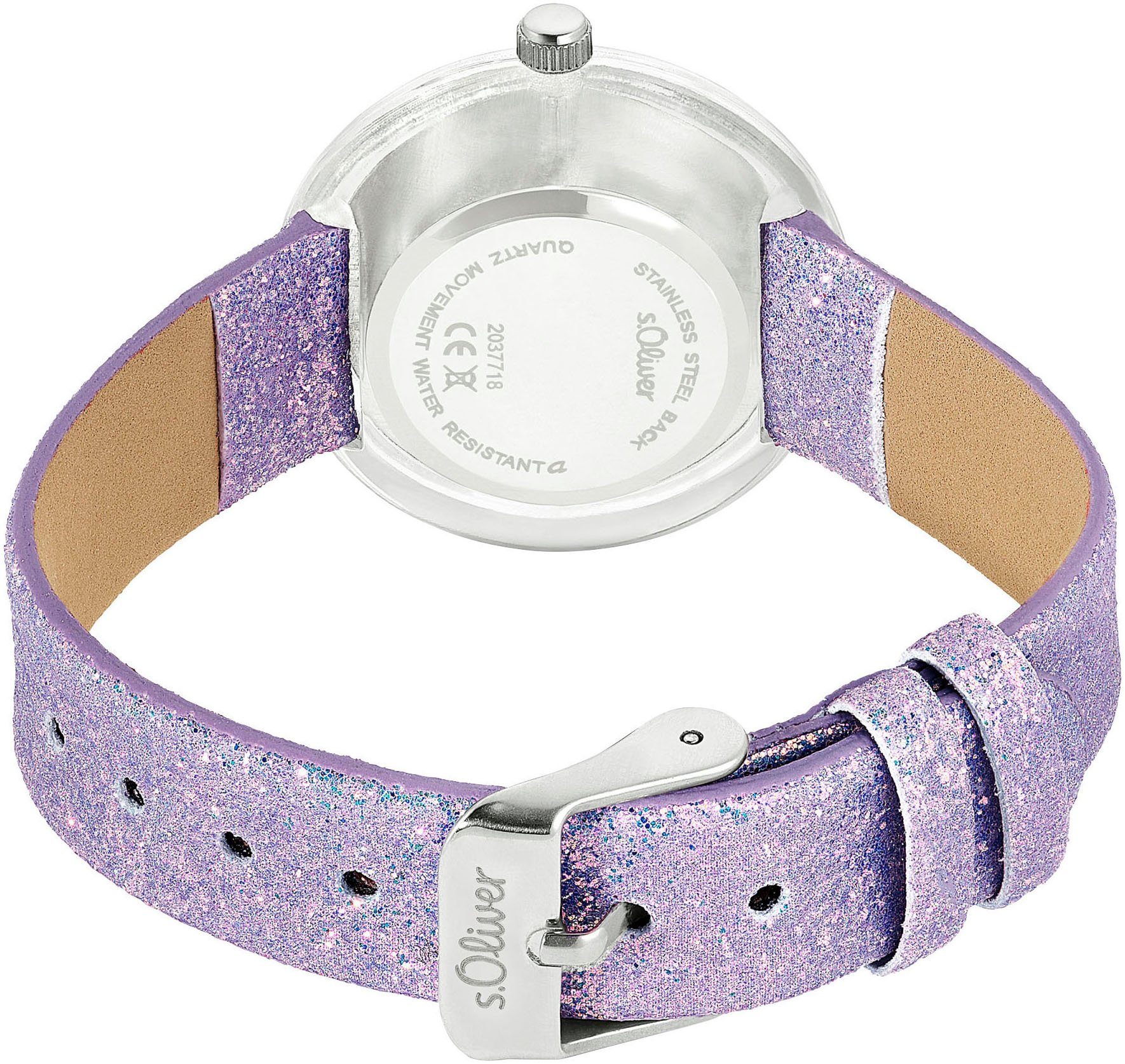 s.Oliver Kwartshorloge Polshorloge, kinderhorloge, meisjeshorloge, sterren, ideaal ook als cadeau