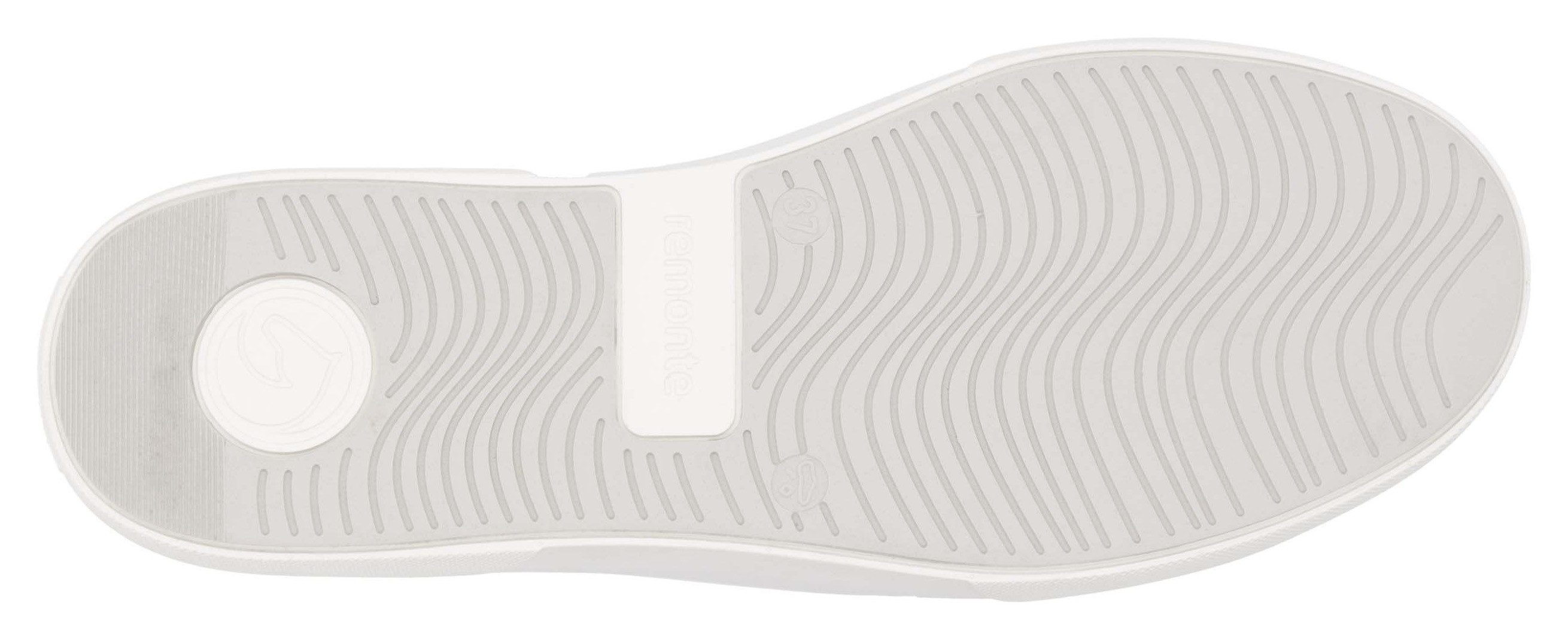 Remonte Plateausneakers , veterschoen, vrijetijdsschoen, lage schoen met contrastafwerking