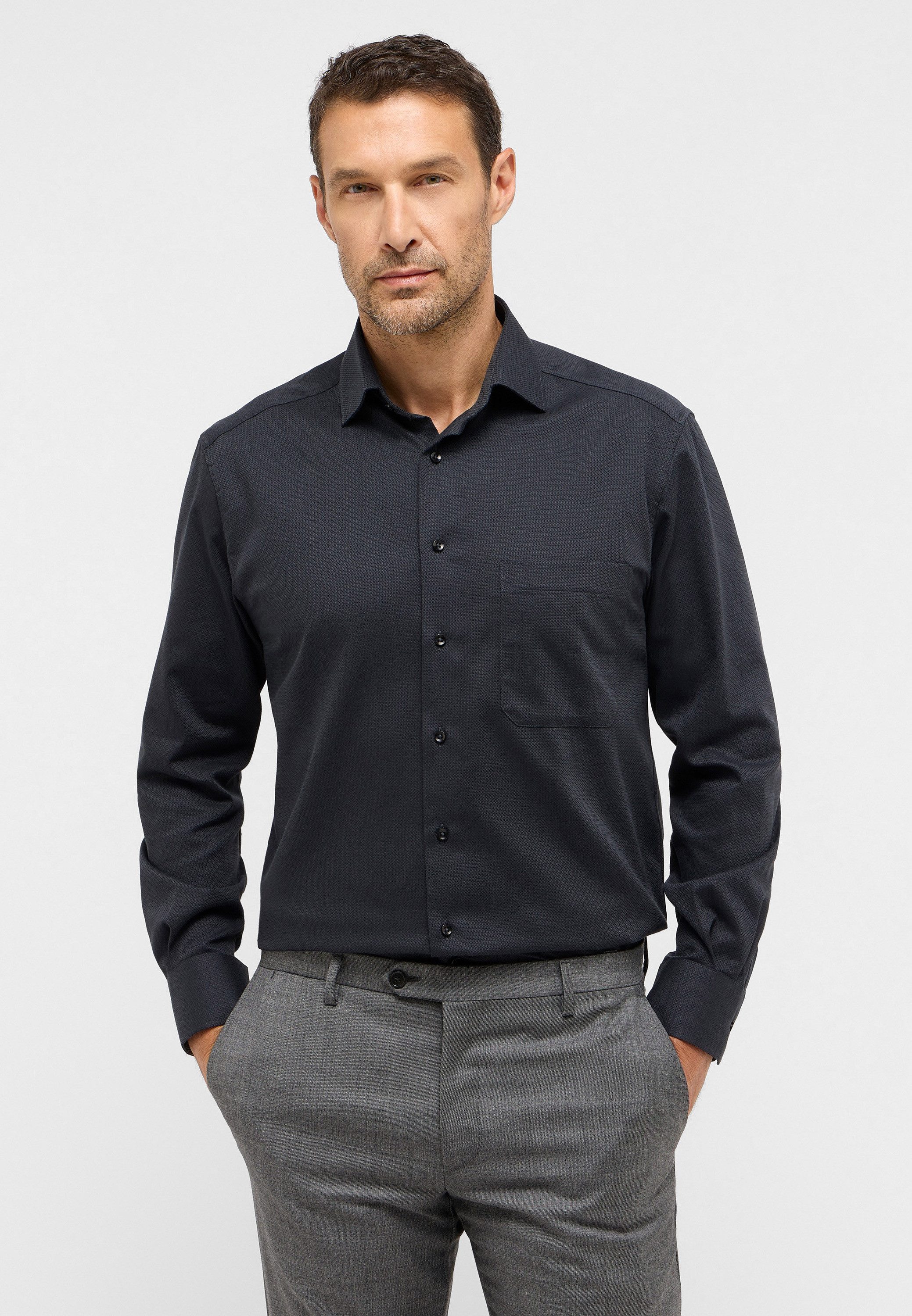 Eterna Overhemd met lange mouwen Comfort fit
