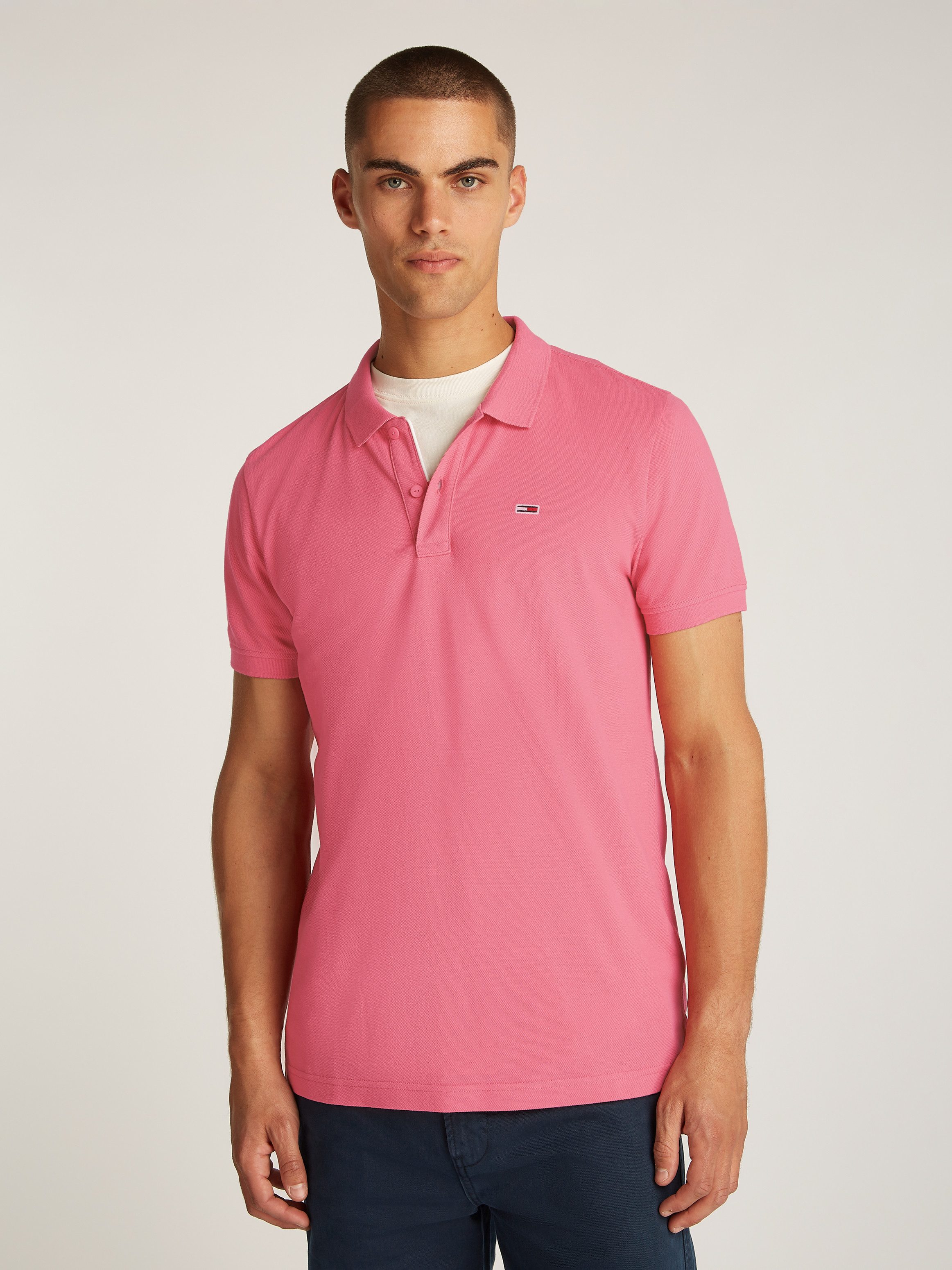 TOMMY JEANS Poloshirt TJM SLIM PLACKET POLO