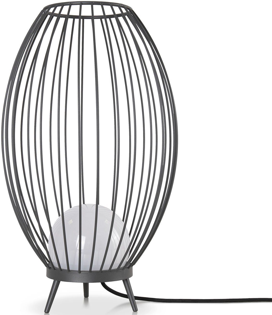 Paco Home Staande lamp AUZZURRA Outdoor lamp LED 3000K buitenverlichting kabel 3m terras IP54
