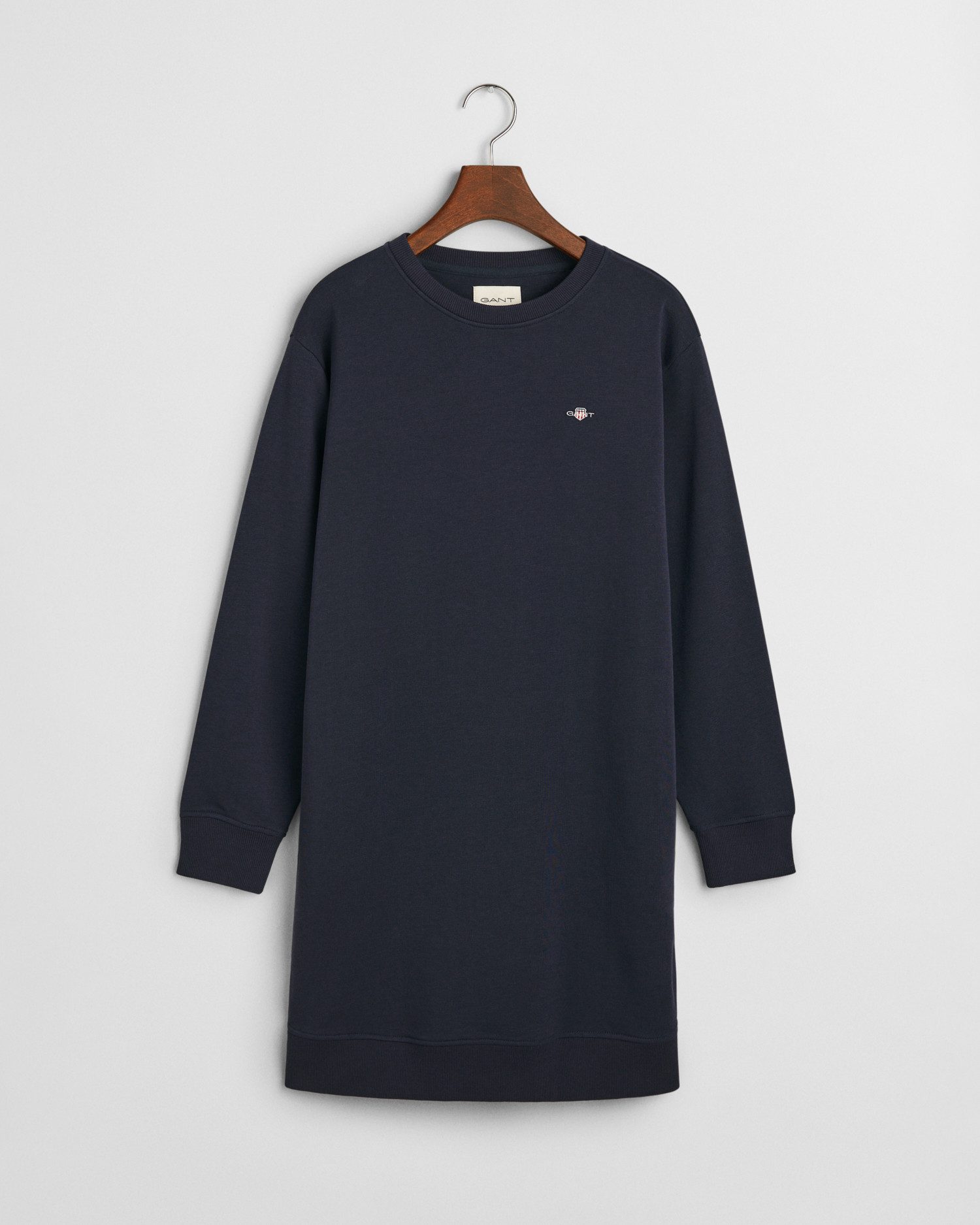 Gant Sweatjurk SHIELD C-NECK SWEAT DRESS Shield sweatjurk met ronde hals