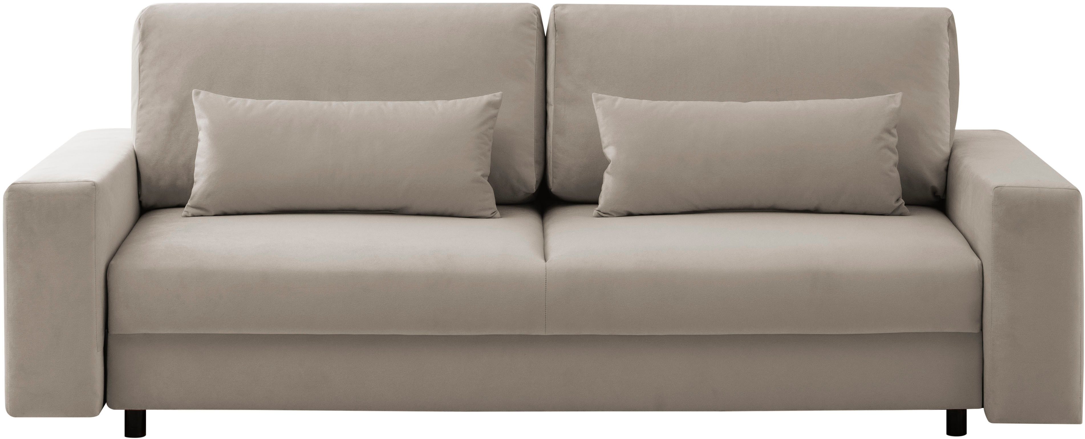 LeGer Home by Lena Gercke Slaapbank Imoga, kussen met slaapfunctie, 3-zits bank, bank met bedlade in moderne kleuren en stoffen, bedfunctie, ligoppervlak: 200x150 cm