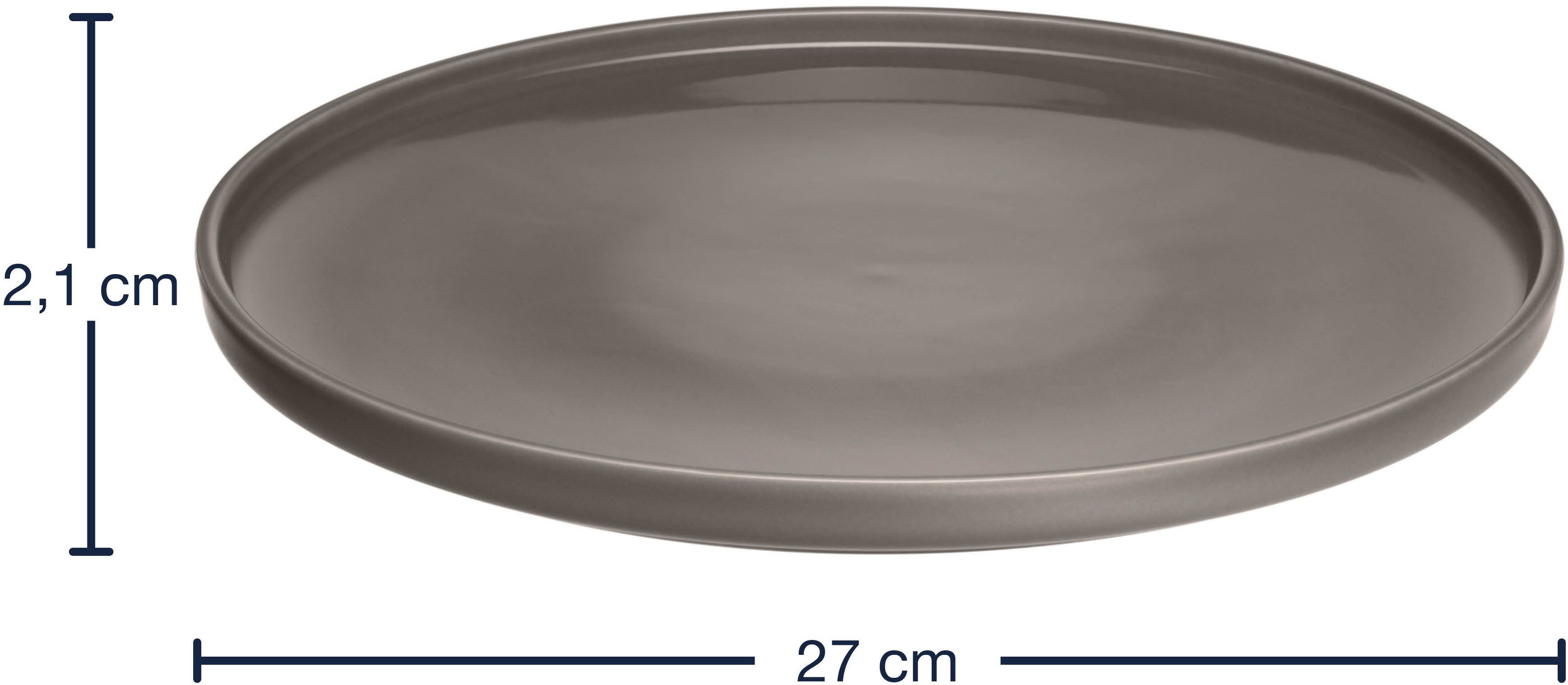 LEONARDO Bordenset Diepteller ROMA, Keramiekbord, ca. 27 cm(set, 6-delig)