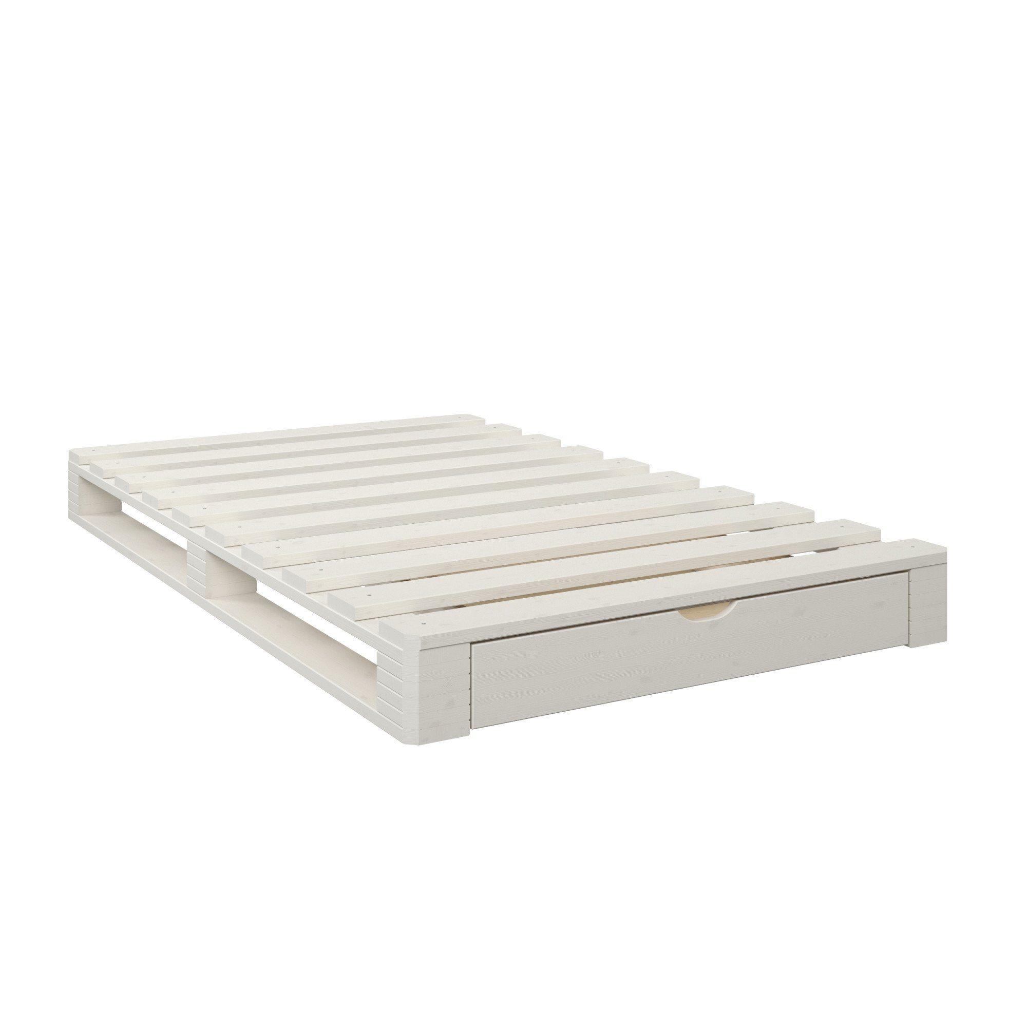 Home affaire Palletbed "ALASCO" BESTSELLER! Met lade gecertificeerd massief hout, uit te breiden tot tweepersoons- of familiebed