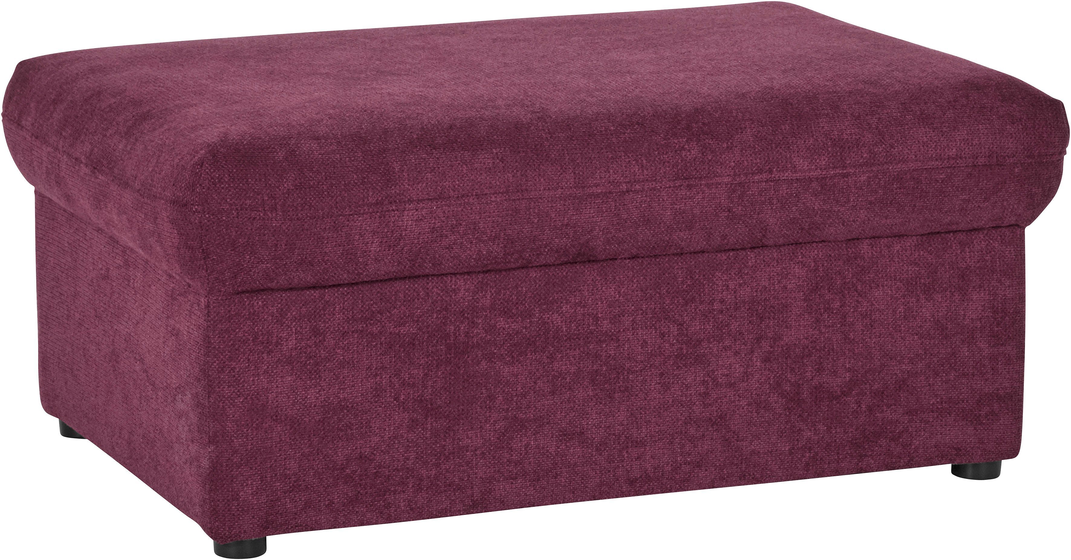 DOMO collection Hocker Topmatras met golfvering, op kunststof glijders
