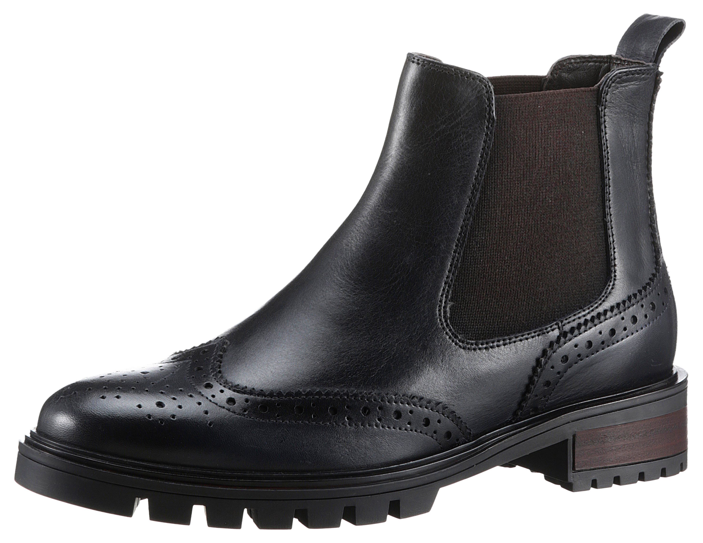 Ara Chelsea-boots Tulsa enkellaars instaplaarzen met lyra-perforatie g-breedte (breed)