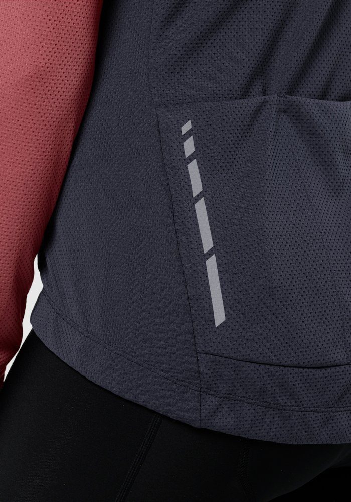 Jack Wolfskin Fietsjack MOROBBIA FZ L/S W