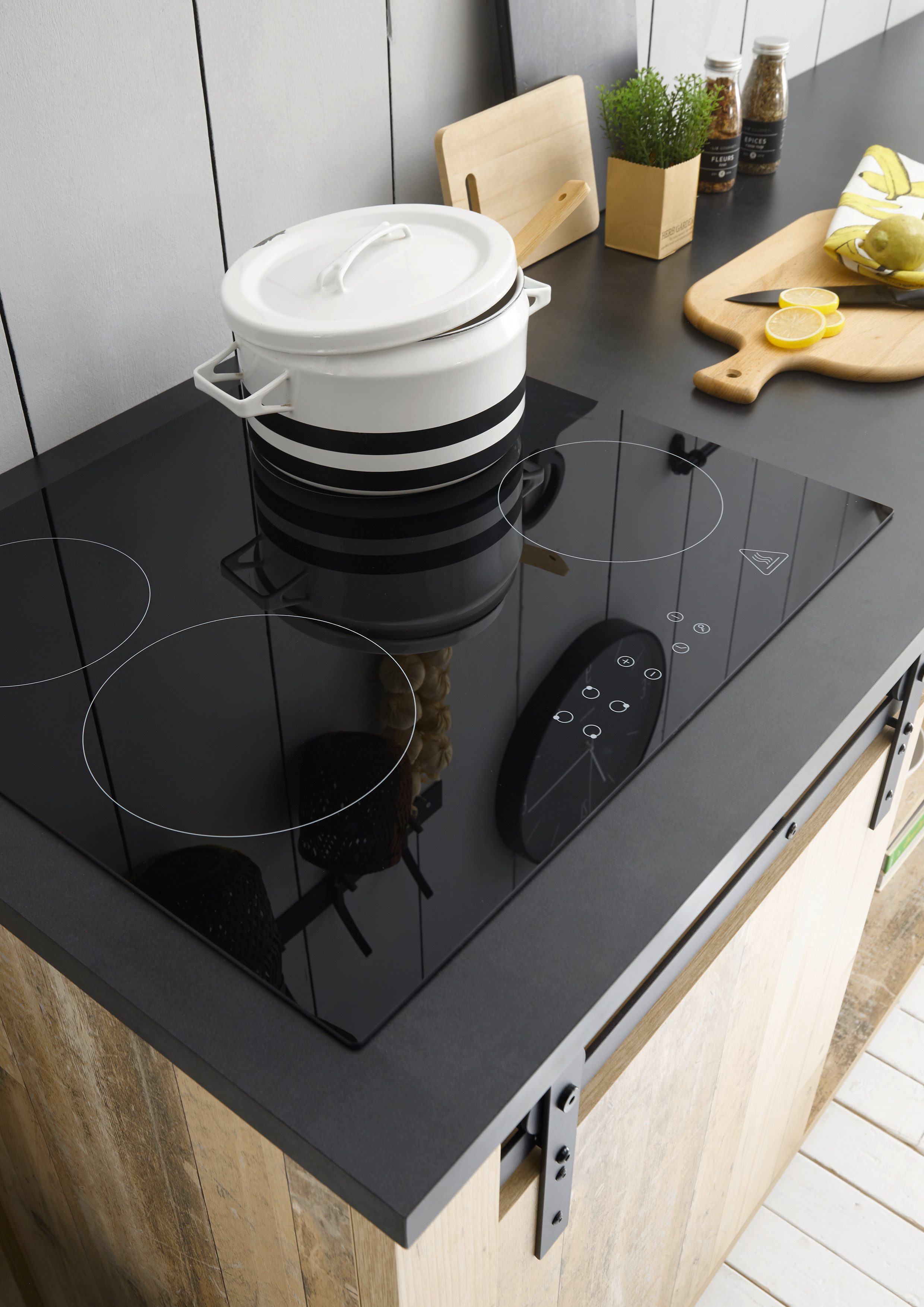 Home affaire Keukenblok Sherwood Breedte 264 cm, met kookplaatombouw, zonder elektrische apparaten