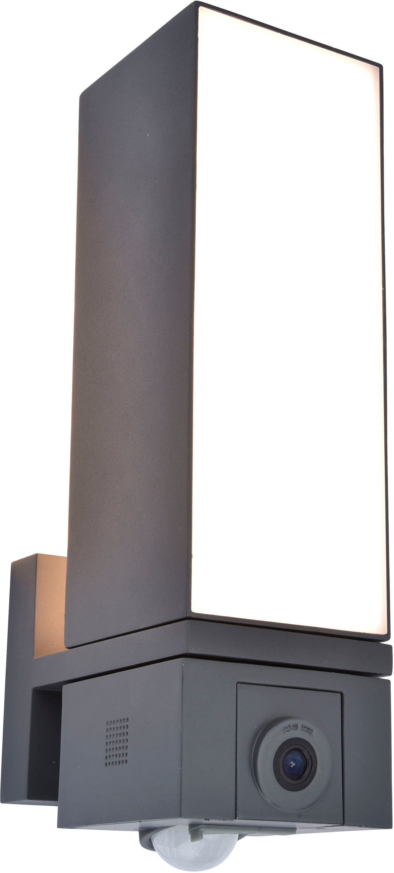 LUTEC Slimme ledlamp Cuba Smart-Home camera lamp (1 stuk)