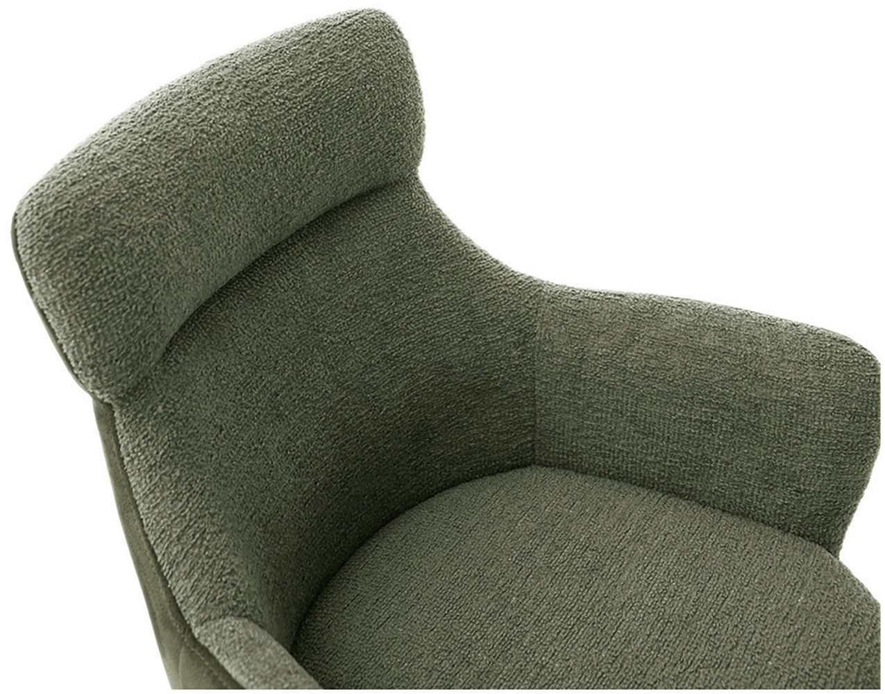 MCA furniture Eetkamerstoel (2-set), draaibaar 360°, draai- & schommelfunctie, zithoogte ca. 50 cm