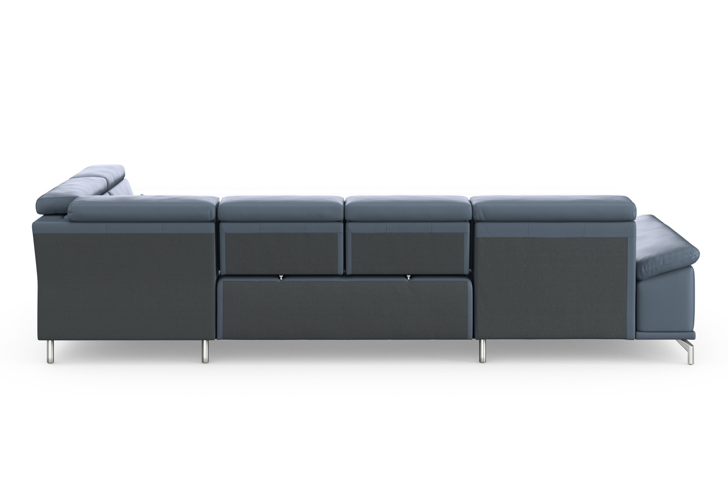 sit&more Zithoek Cabrio U-vorm, met zitdiepteverstelling, arm- en hoofdsteunverstelling