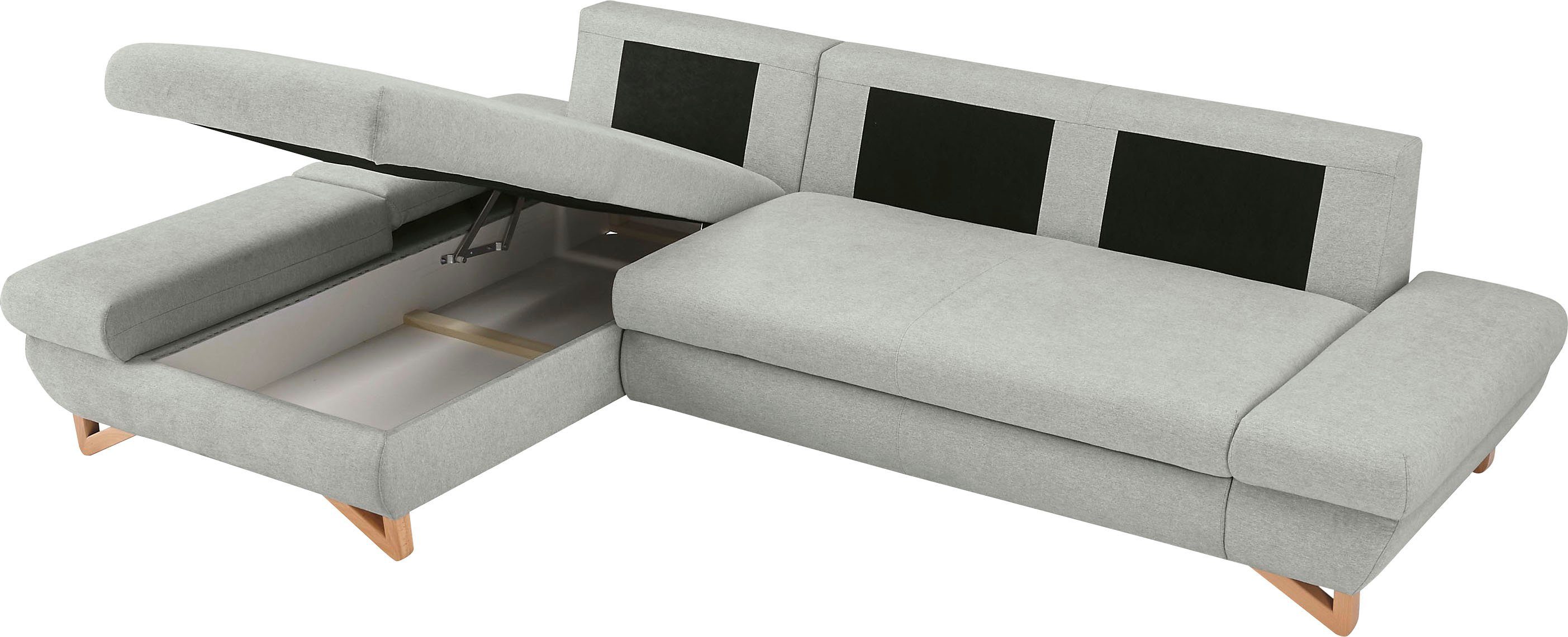 INOSIGN Slaapbank City/Giron comfortabele slaapbank (ligoppervlak 245 x 138 cm) en bedlade
