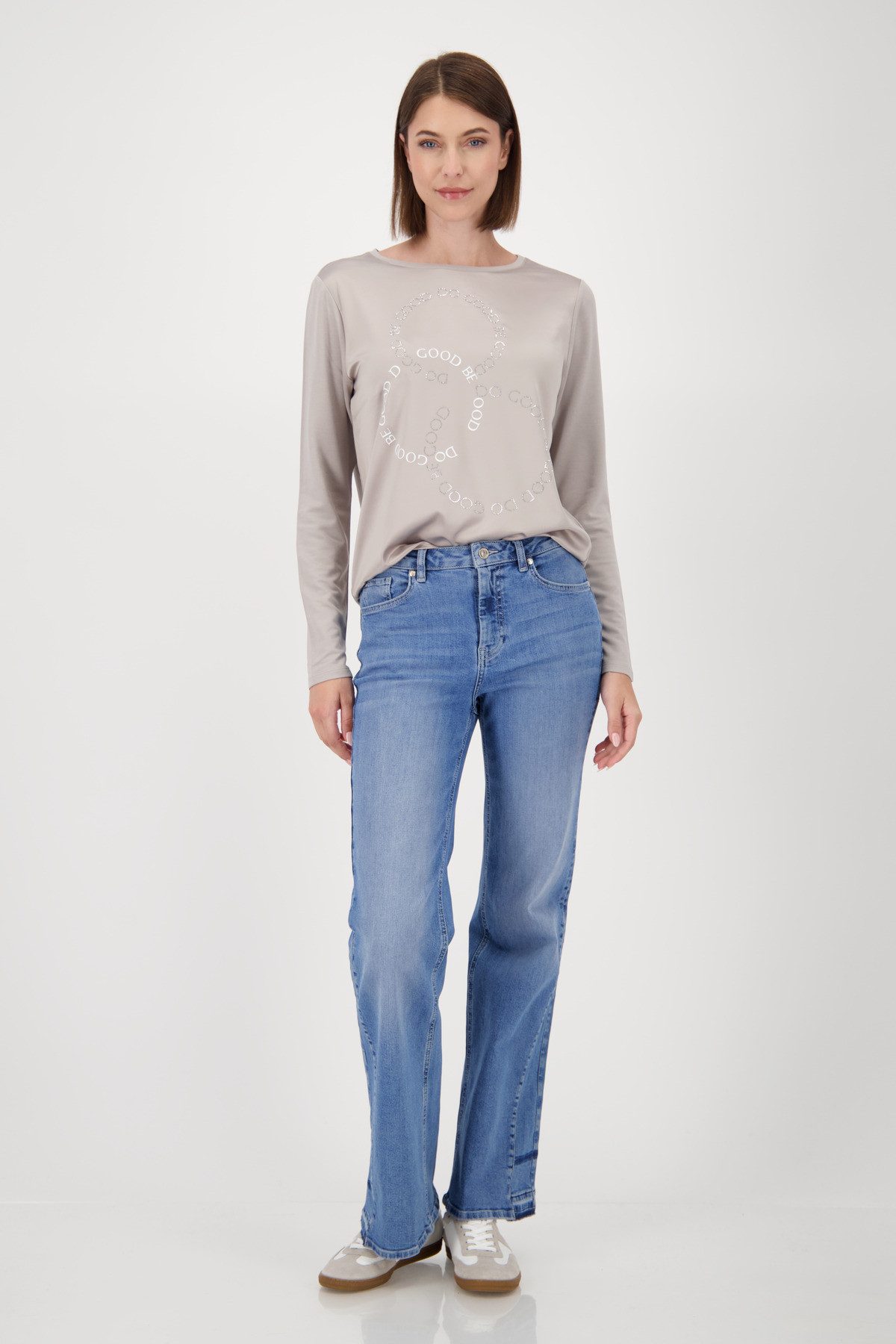Monari Blouse met lange mouwen Blouse Basic Sieraden