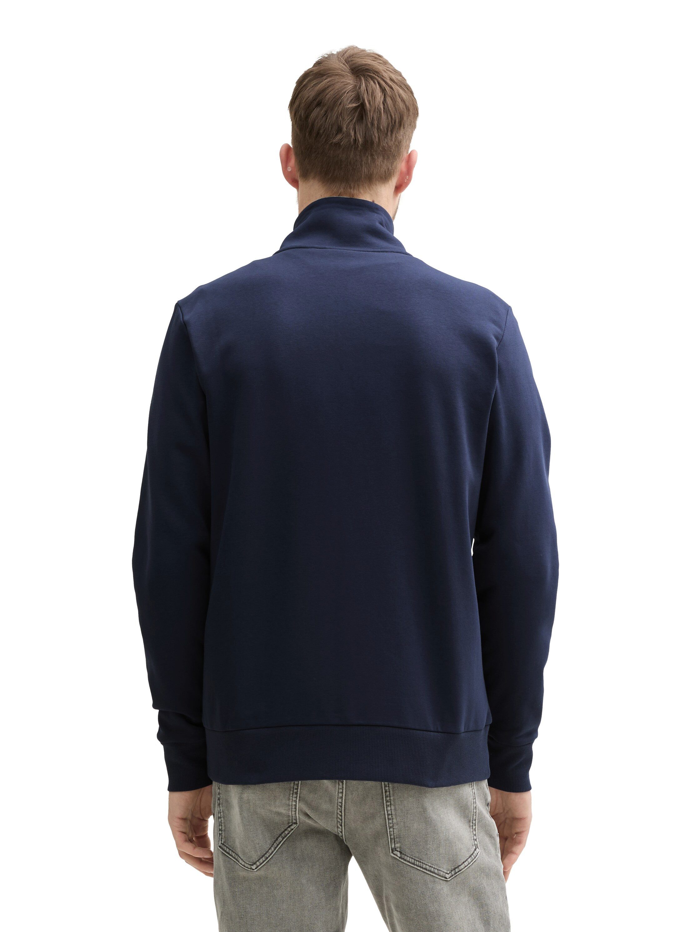Tom Tailor Sweatvest met geborduurd logo
