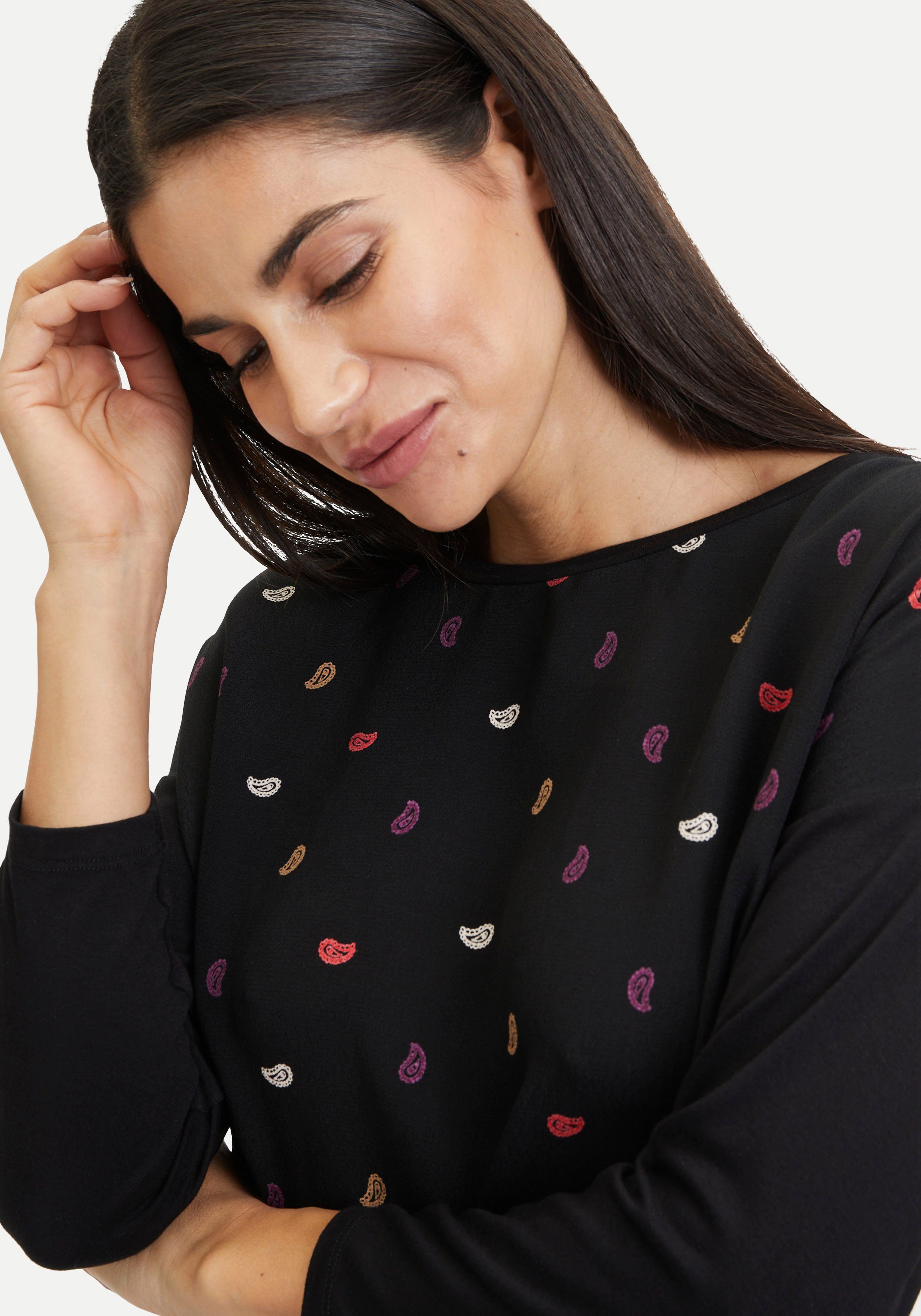Tamaris Shirt met 3/4 mouwen met merklabel van tamaris - nieuwe collectie