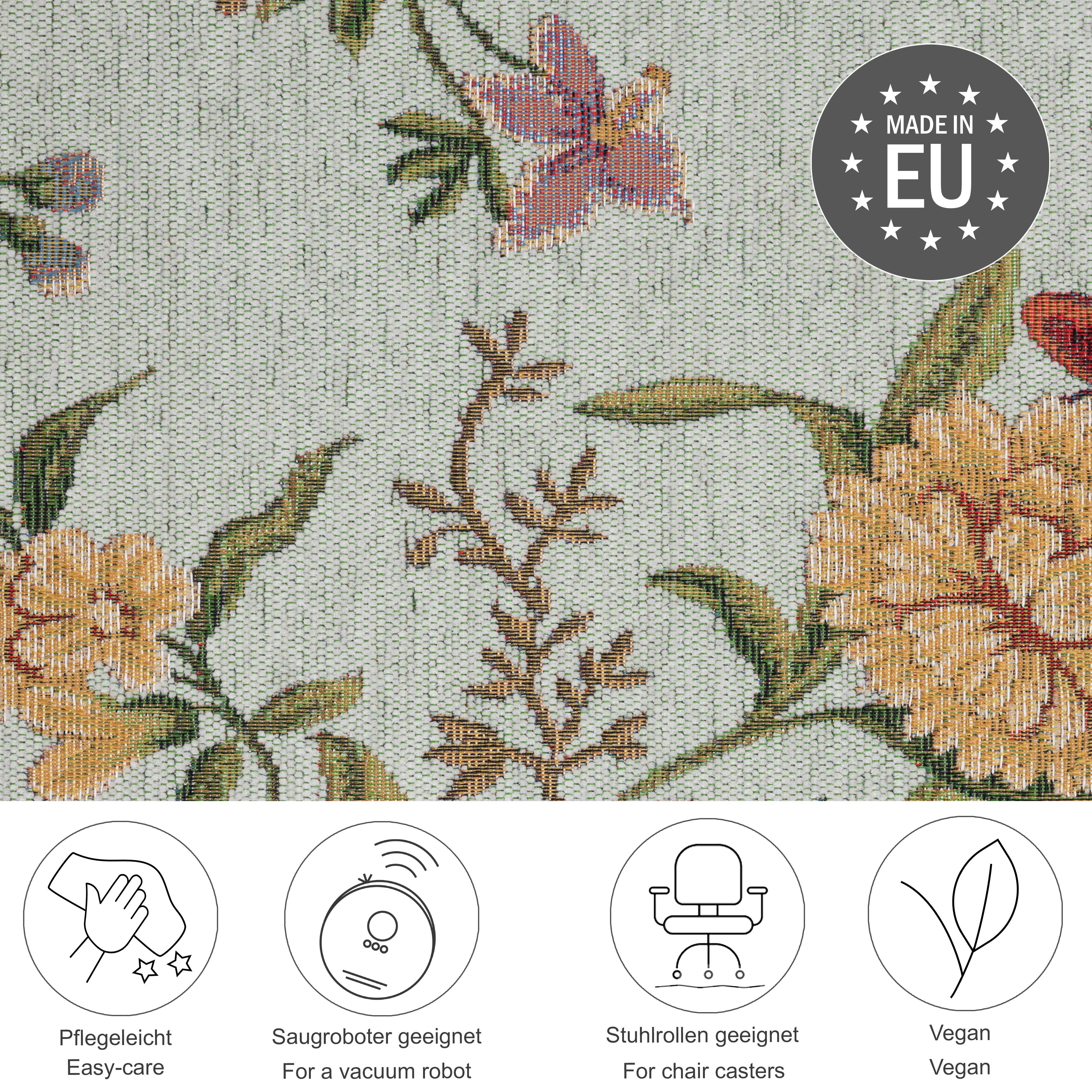 THEKO Set slaapkamerkleedjes Flomi Sagrini Loperset, platweefsel, geweven, pastelkleuren, bloemendesign