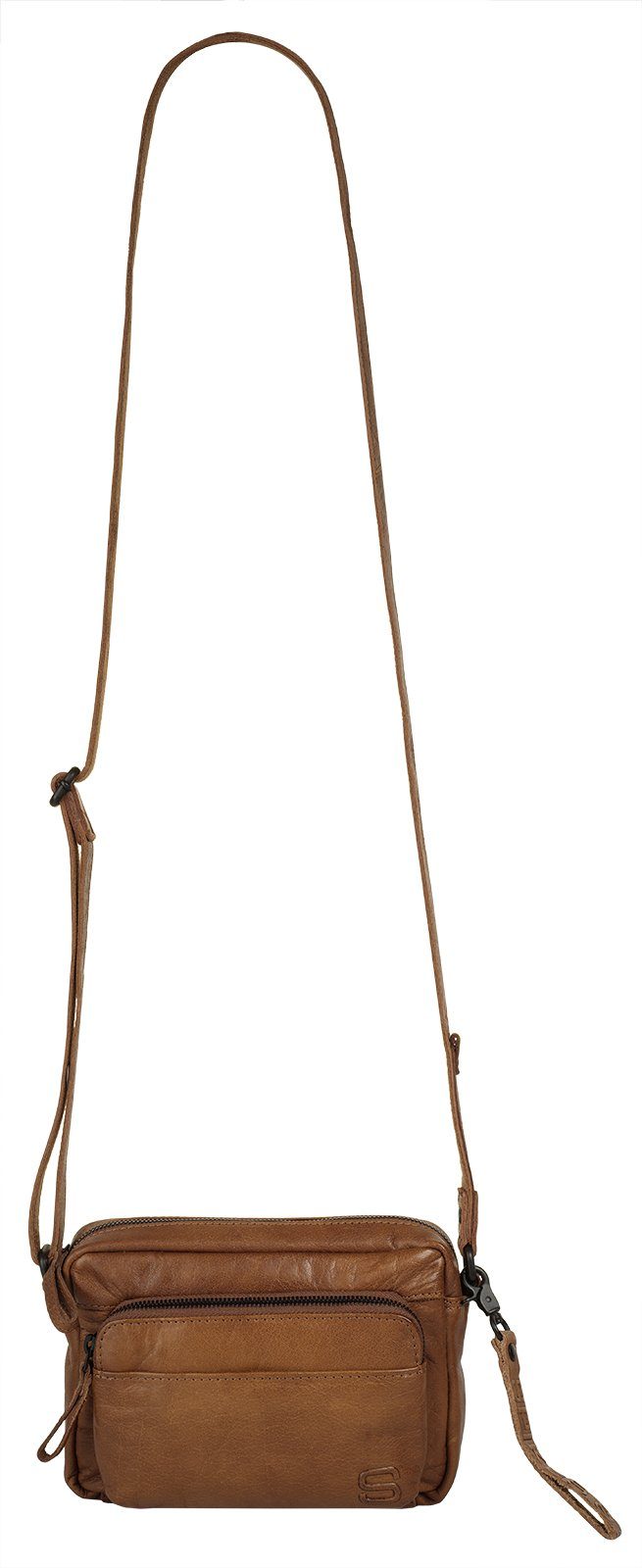 Spikes & Sparrow Schoudertas echt leder