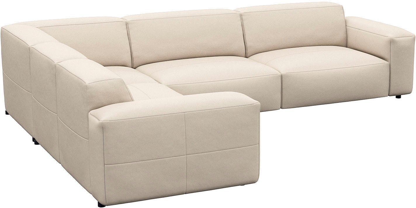 FLEXLUX Hoekbank Lucera, super comfortabel door hoogwaardige zitconstructie met koudschuim
