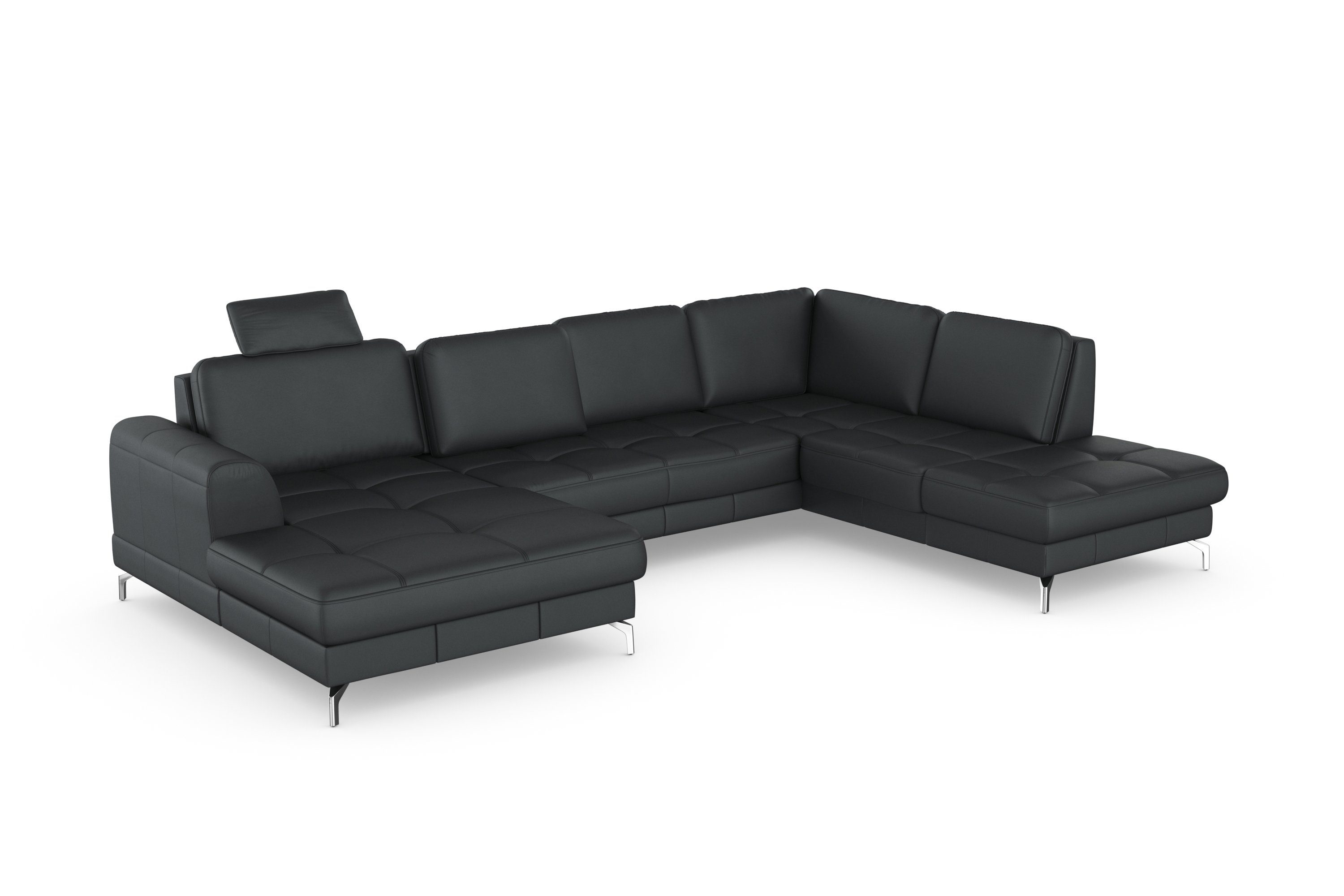 sit&more Zithoek Bendigo U-vorm inclusief zitdiepteverstelling, bodemvrijheid 12 cm, in 2 pootkleuren