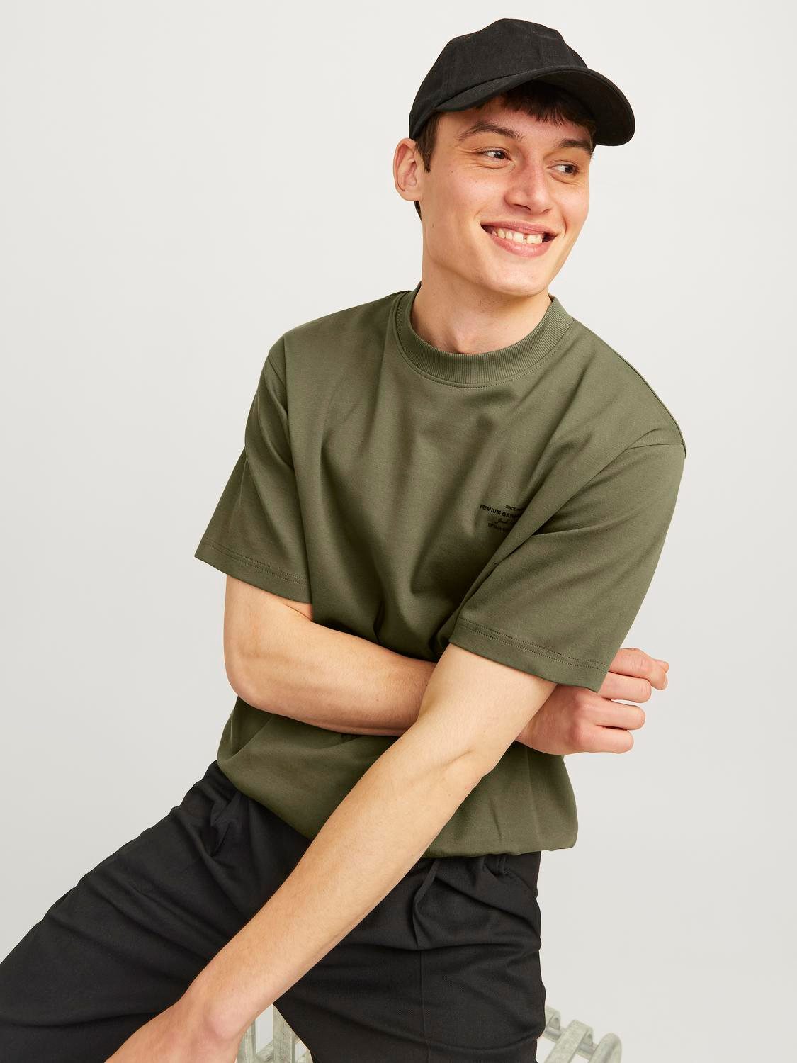 Jack & Jones Shirt met ronde hals JPRBLACHAD BRANDING SS CREW NECK TEE SN