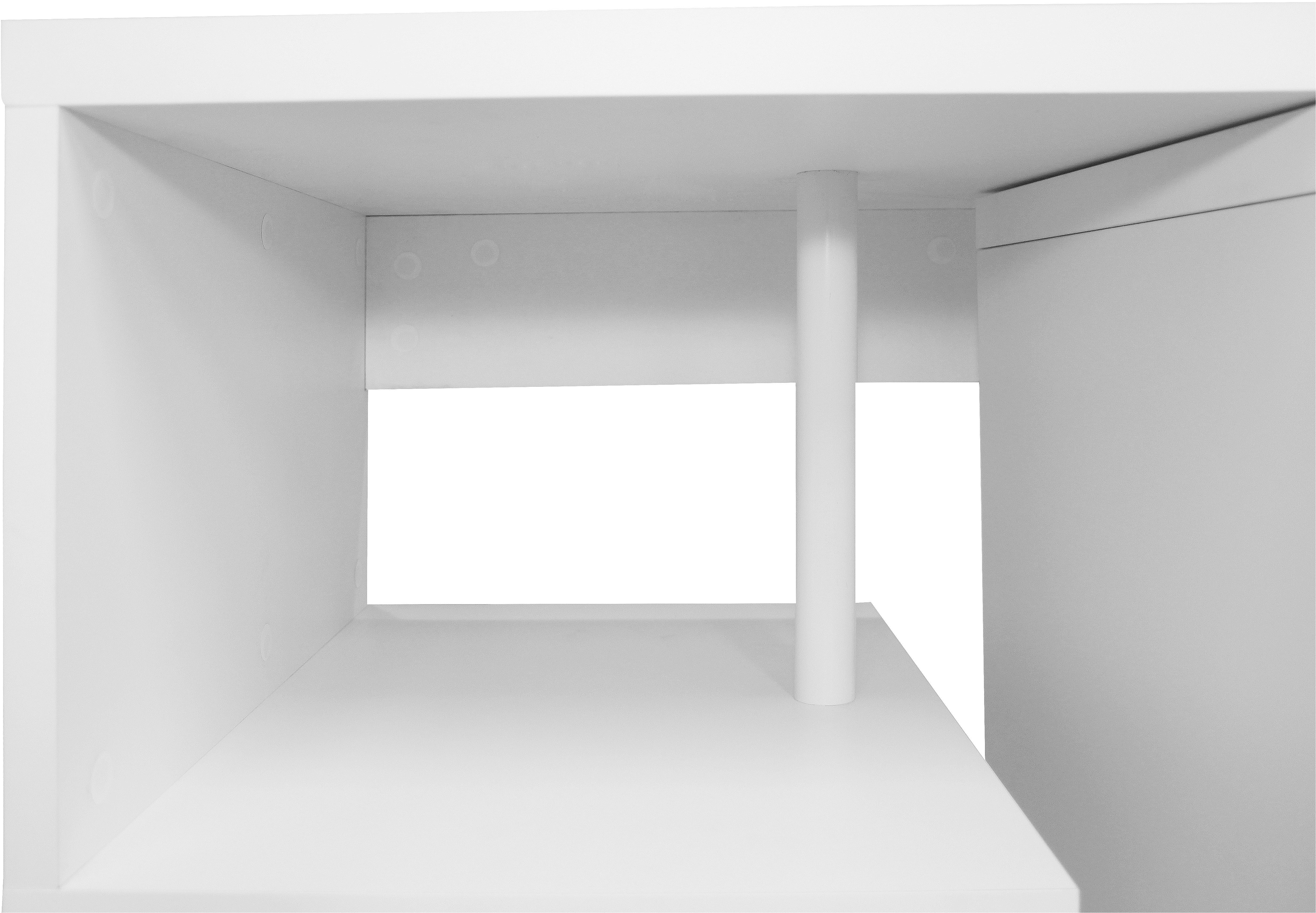 Places of Style Bureau Lopar, hoekbureau , rolbaar tafel-element, ruime werkruimte, hoek 180x129 cm