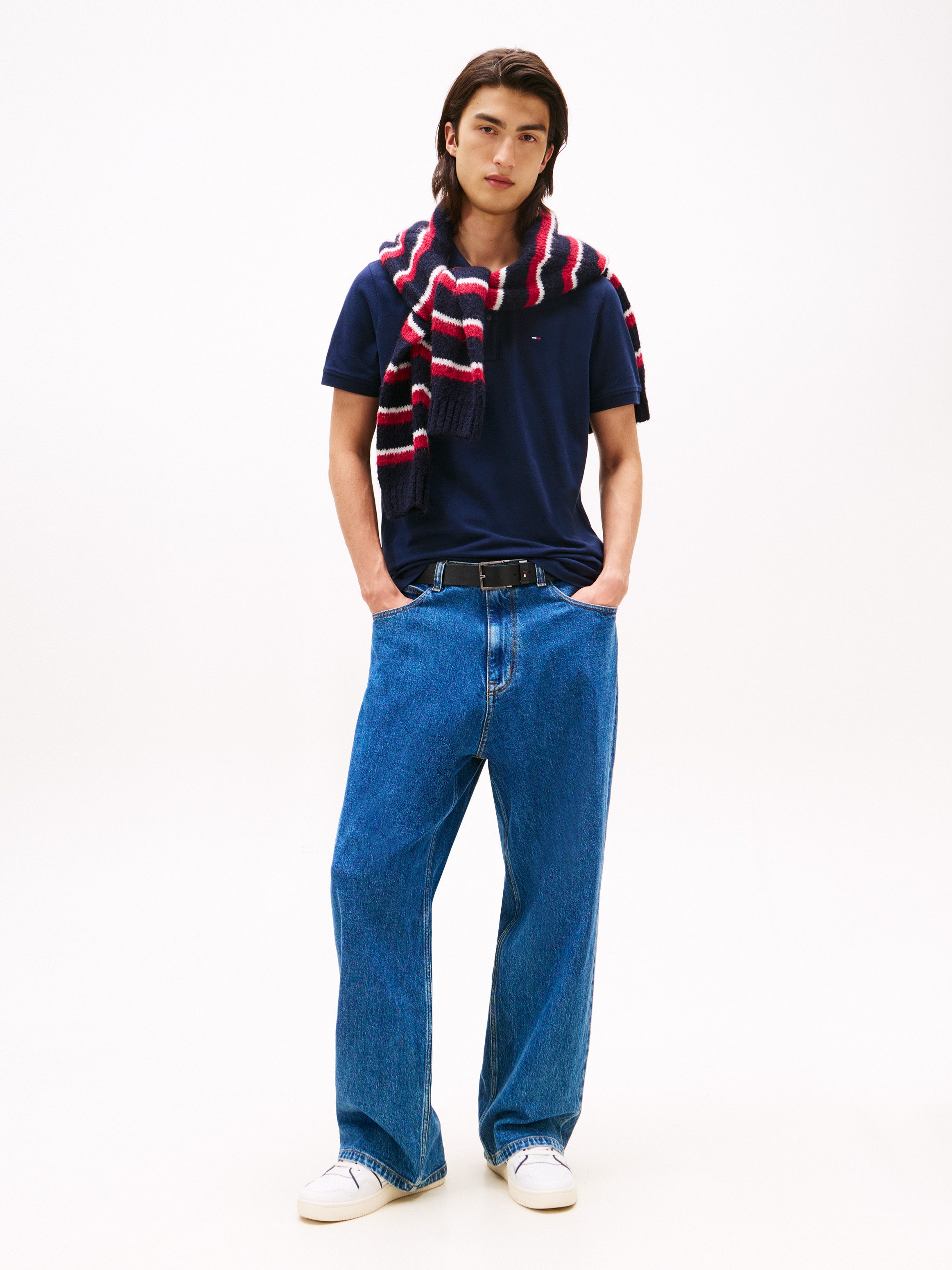 TOMMY JEANS Poloshirt TJM SLIM PLACKET POLO EXT