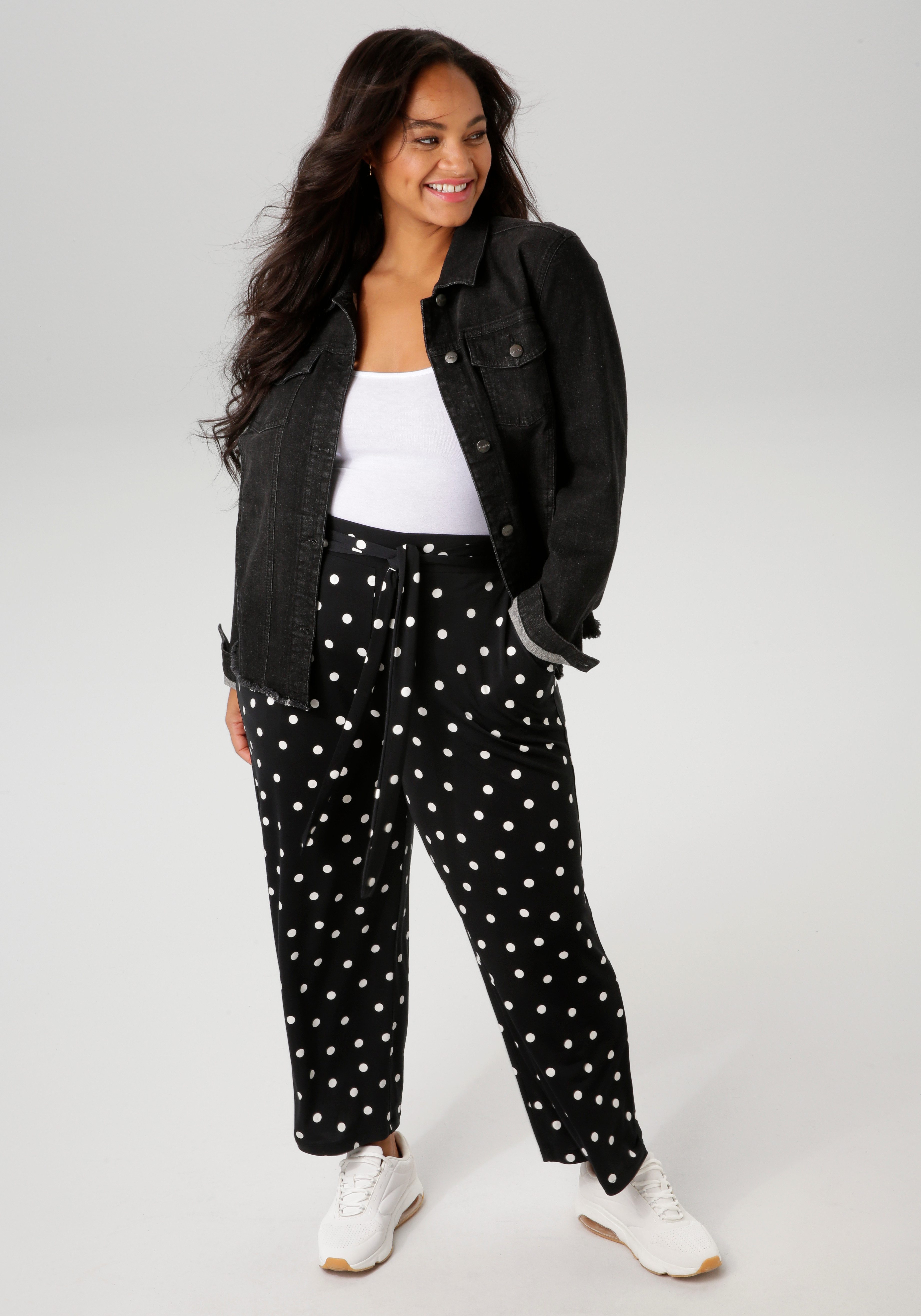 Aniston PLUS Culotte met stippendessin - nieuwe collectie