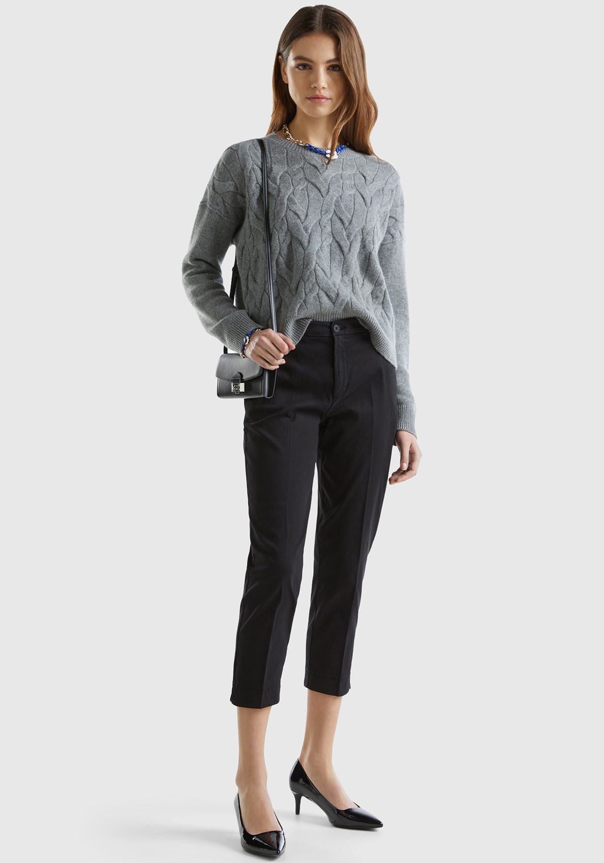 United Colors of Benetton Five-pocketsbroek met persplooien