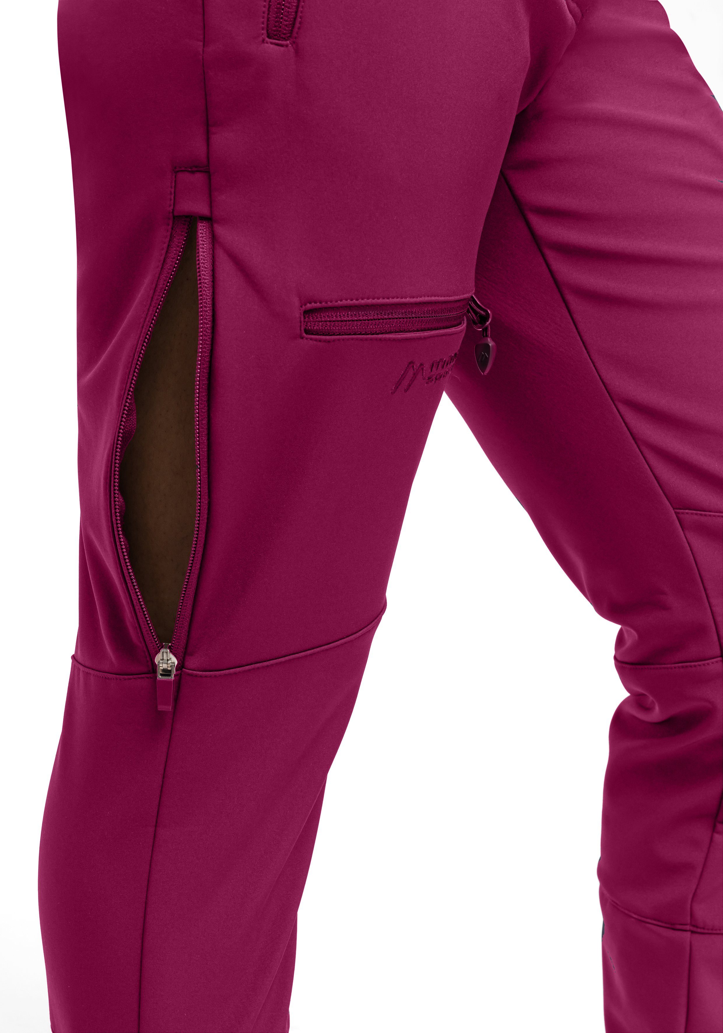 Maier Sports Softshell-broek Adakit W Dames trekkingbroek, ademende outdoorbroek, regular fit