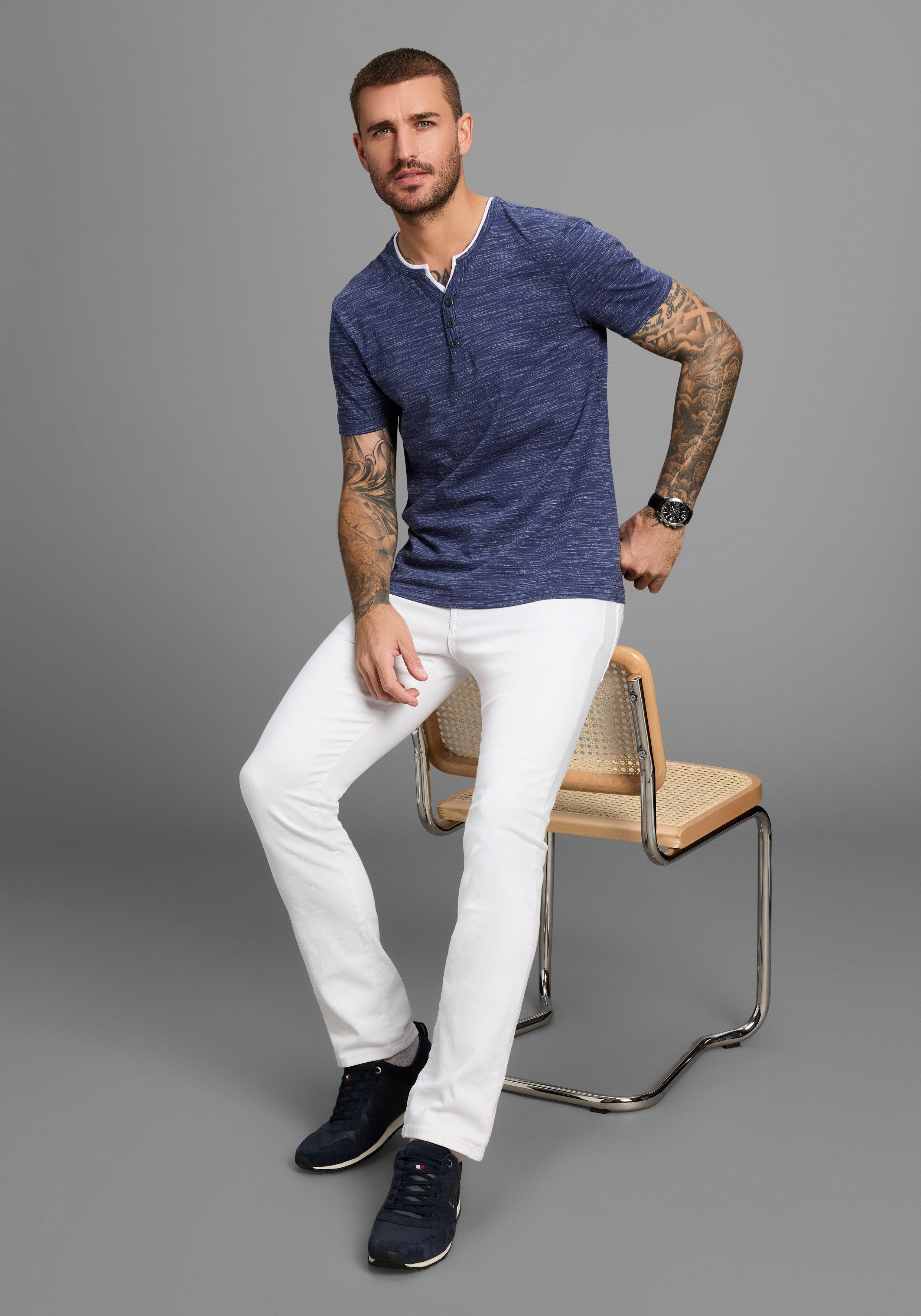 DELMAO Henleyshirt Nieuwe collectie!