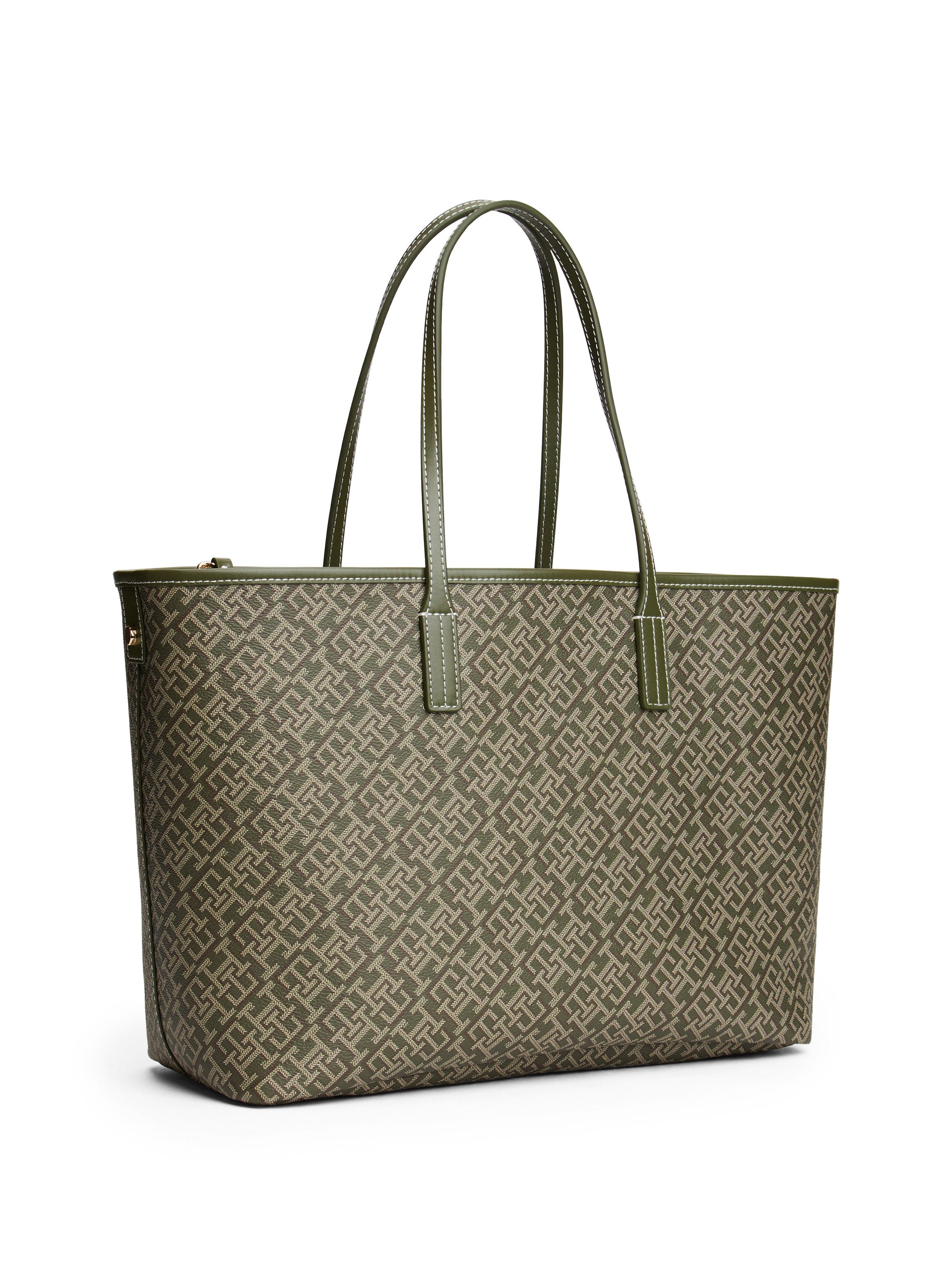 Tommy Hilfiger Draagtas TH MONOPLAY LEATHER TOTE