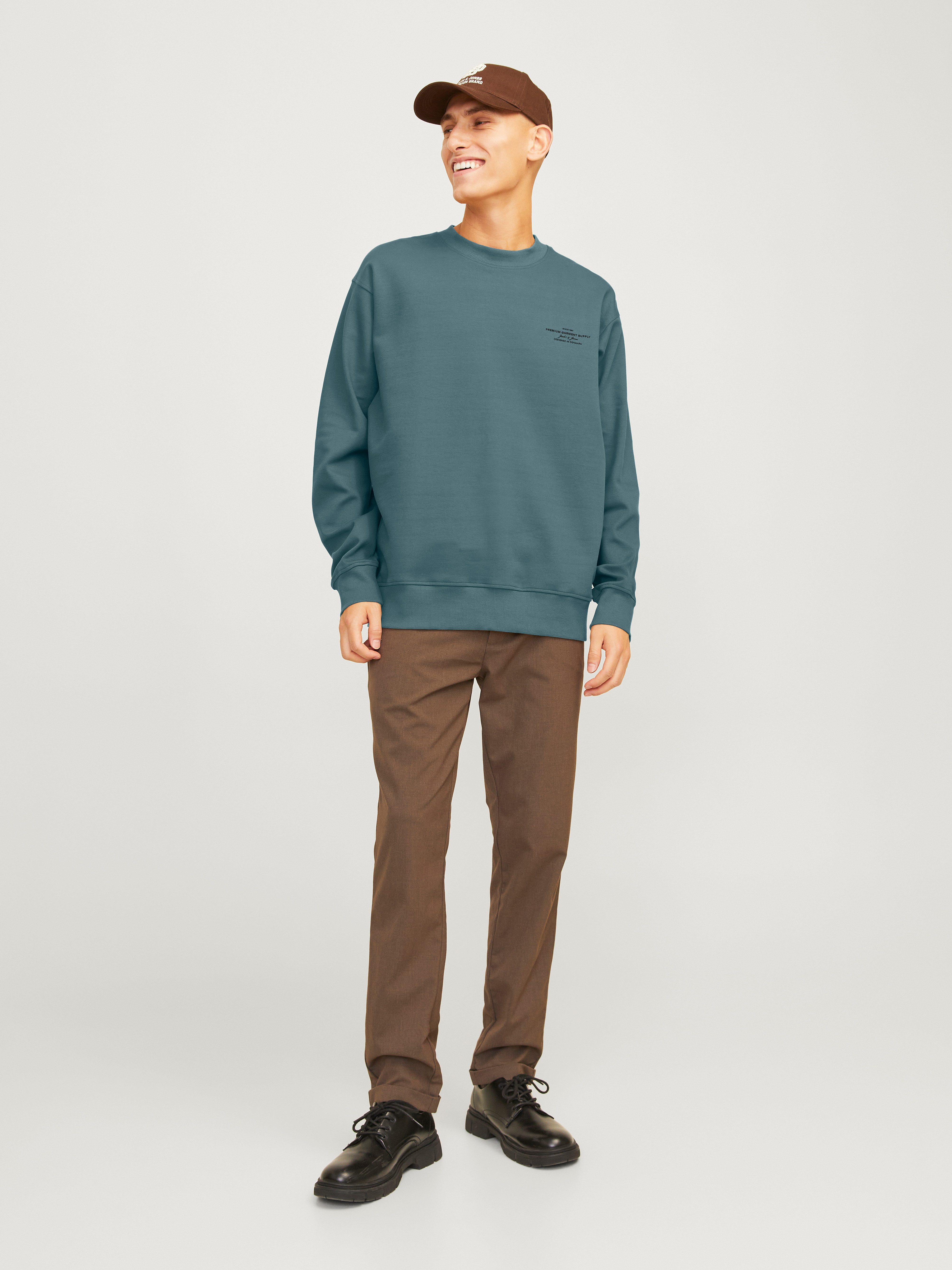 Jack & Jones Sweatshirt JPRBLACHAD BRANDING SWEAT CREW NECK LN