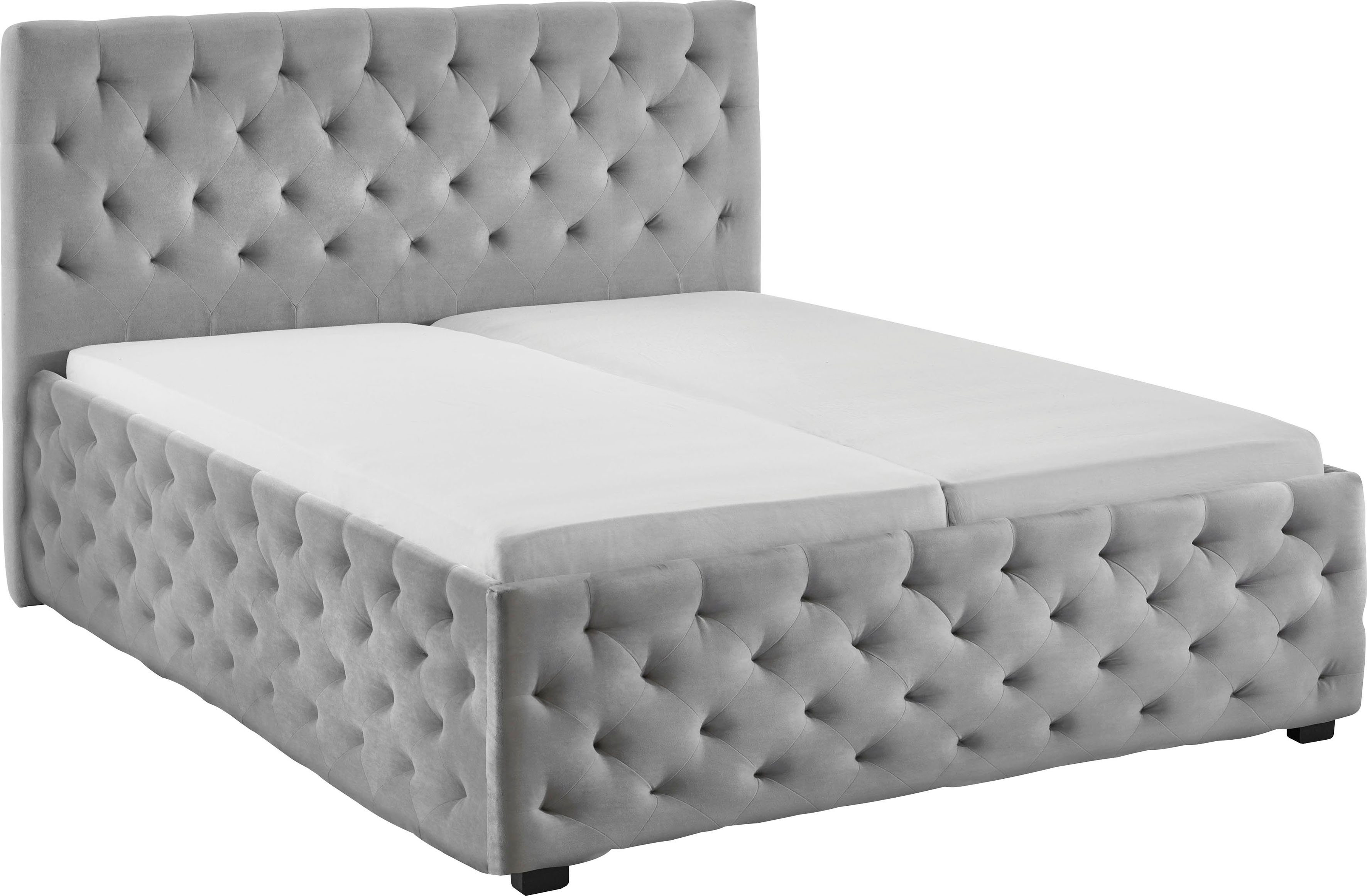 Relita Gestoffeerd bed in chesterfield-look, naar keuze ligoppervlak 140 cm of 180 cm breed